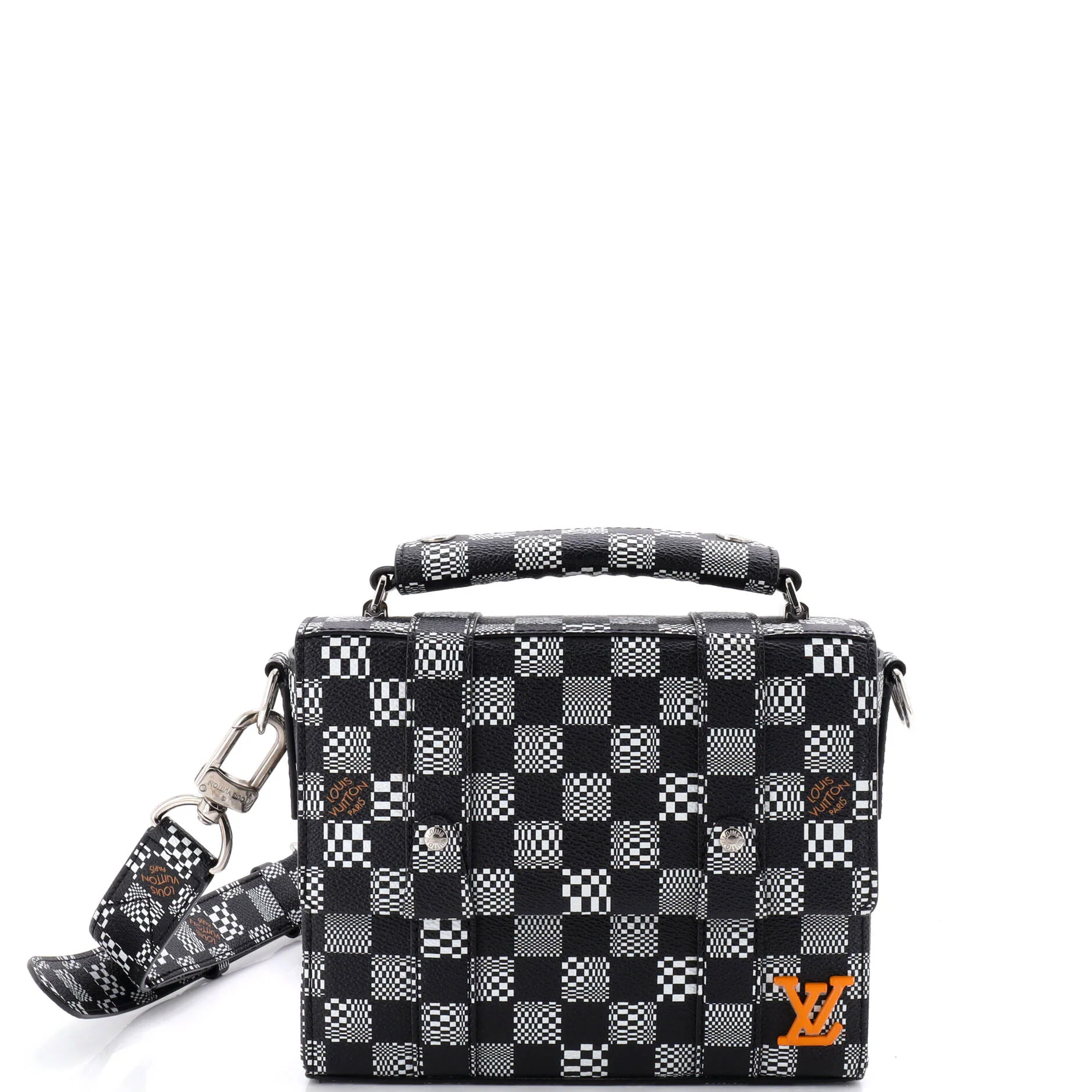 Flap Soft Trunk Messenger Bag Limited Edition Distorted Damier