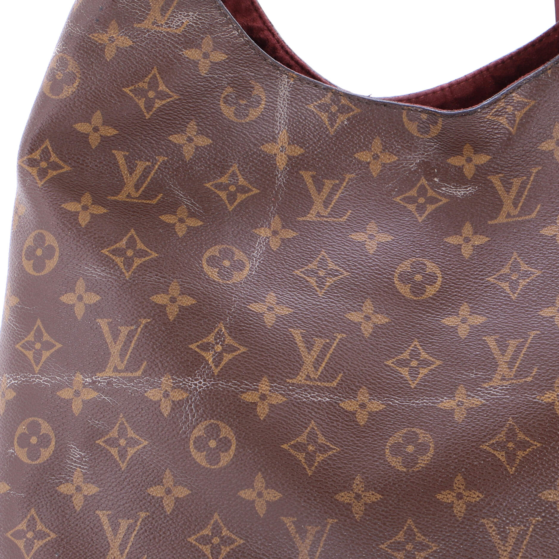 Flower Hobo Monogram Canvas with Leather - Image 6