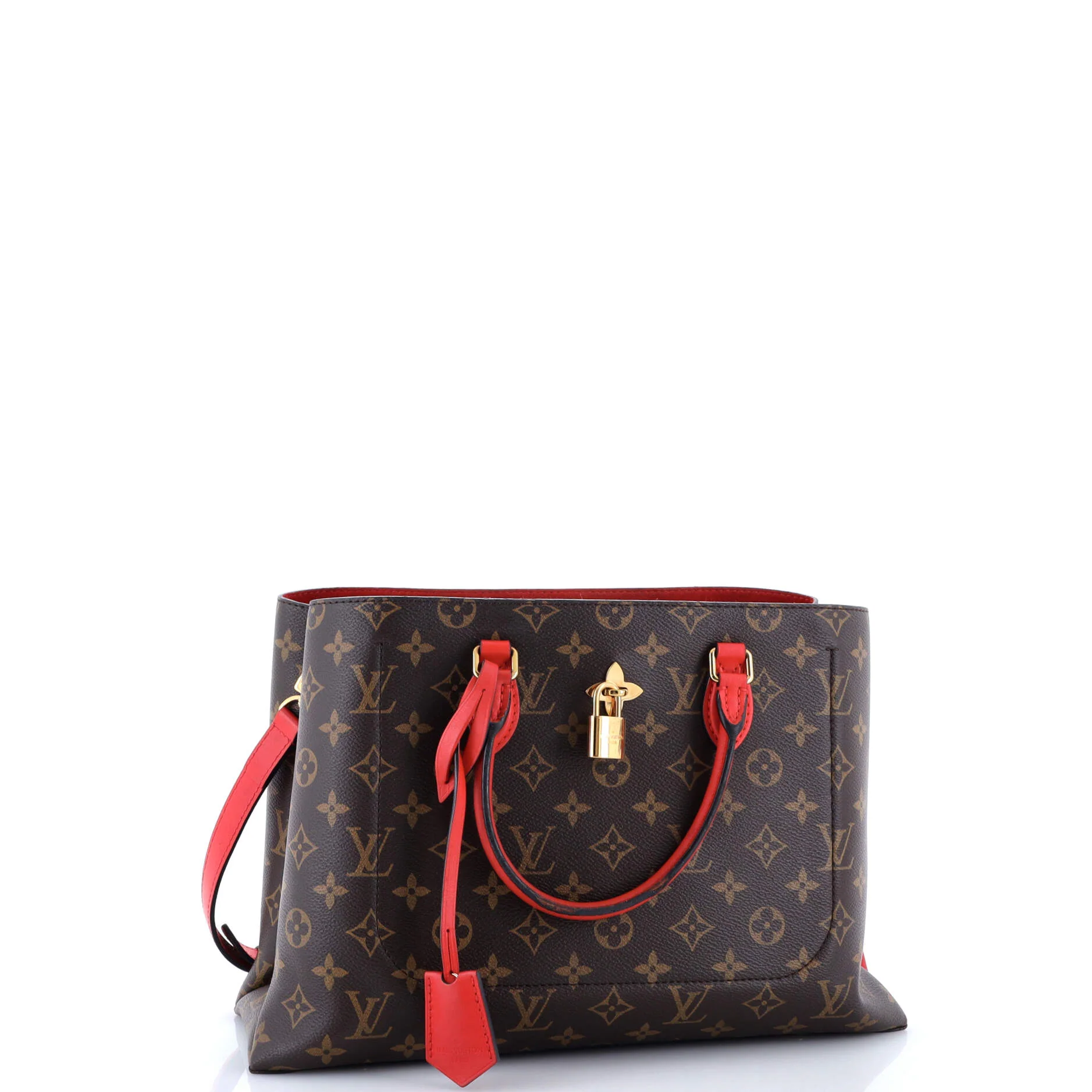 Flower Tote Monogram Canvas with Leather - Image 2