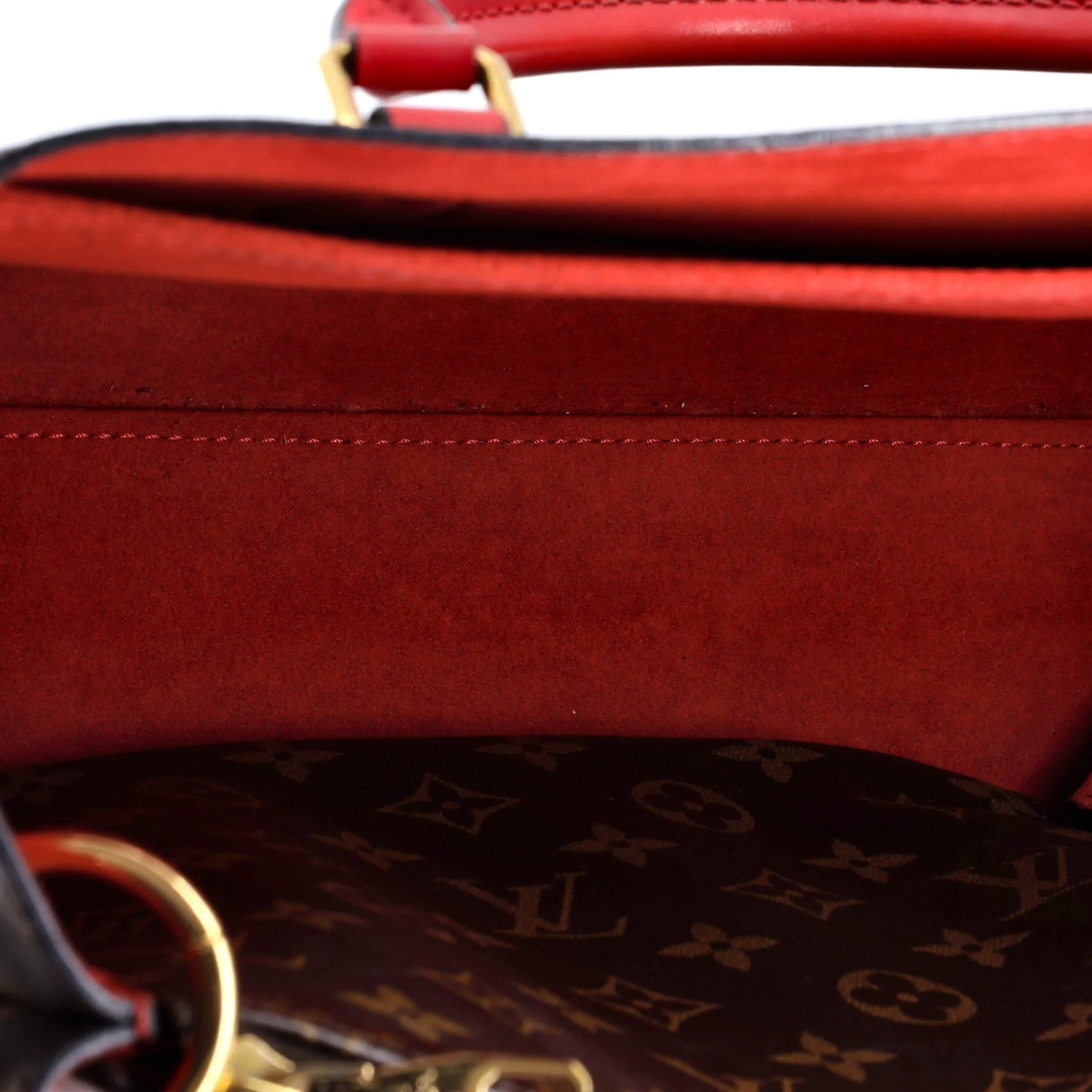 Flower Tote Monogram Canvas with Leather - Image 5