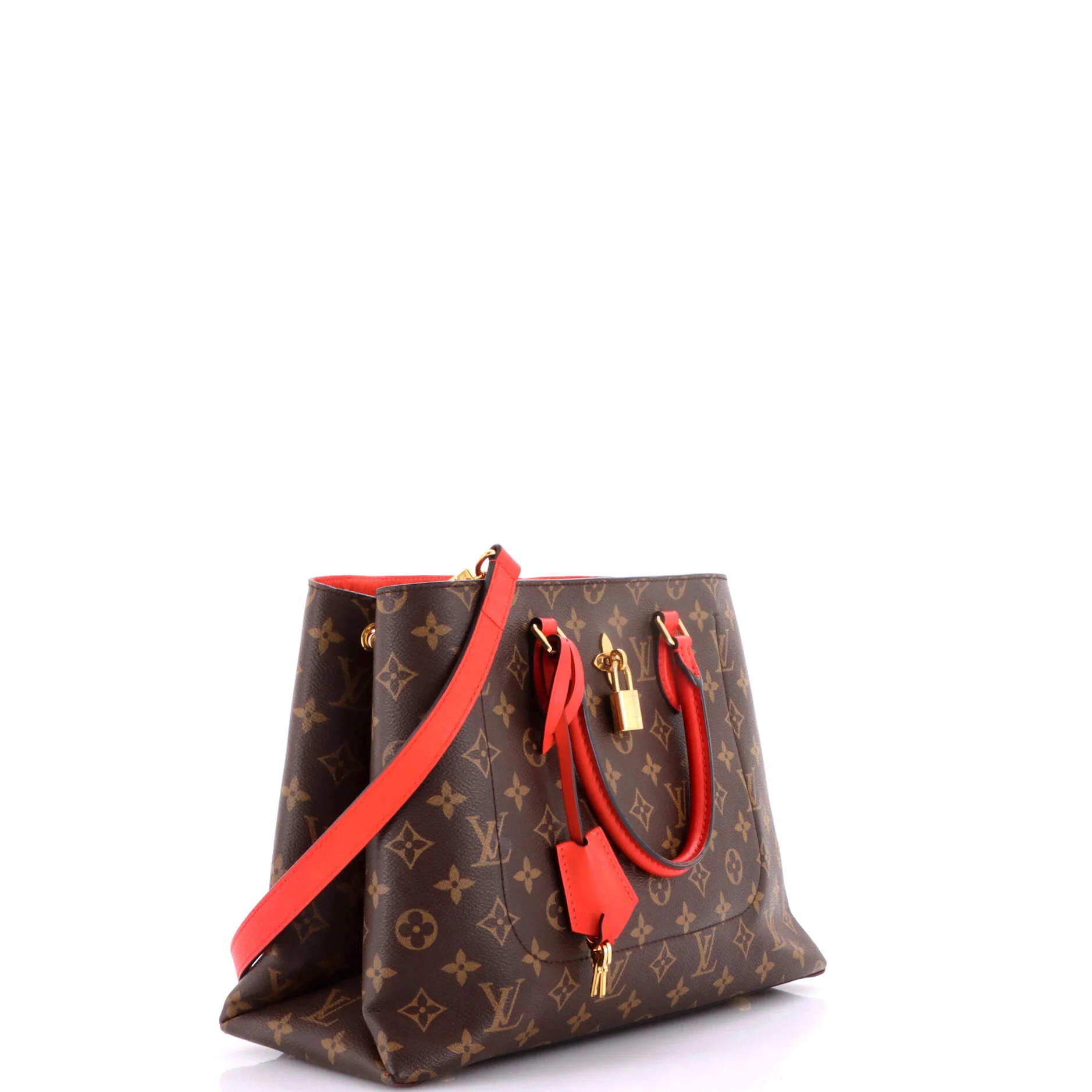 Flower Tote Monogram Canvas with Leather - Image 2