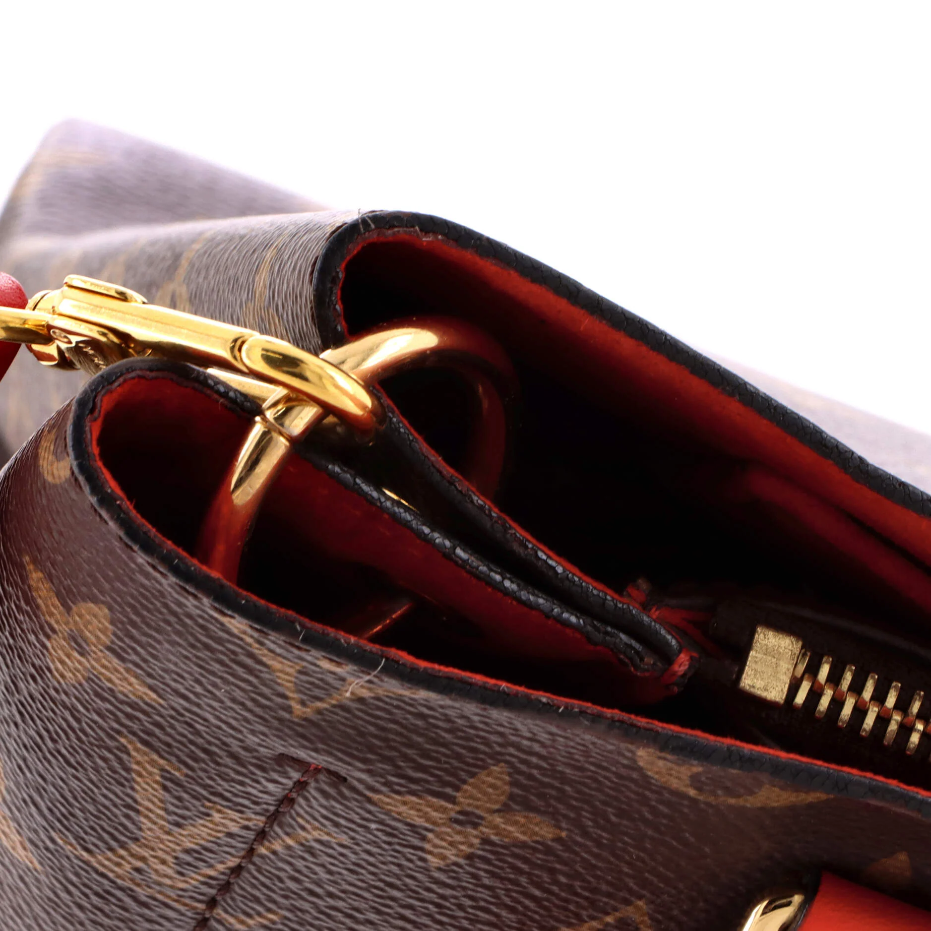 Flower Tote Monogram Canvas with Leather - Image 6