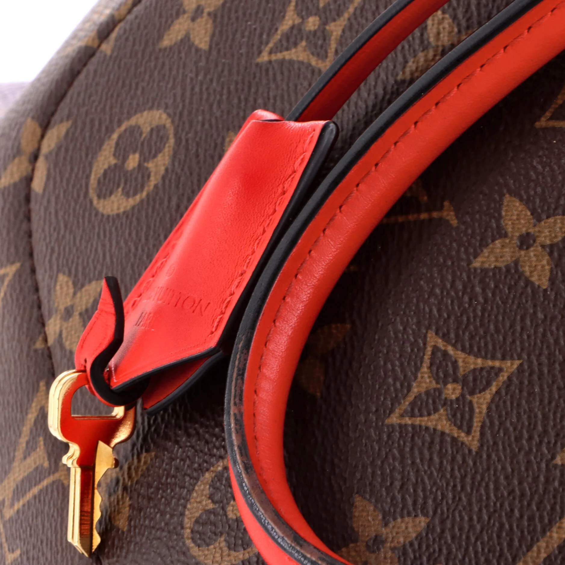 Flower Tote Monogram Canvas with Leather - Image 7