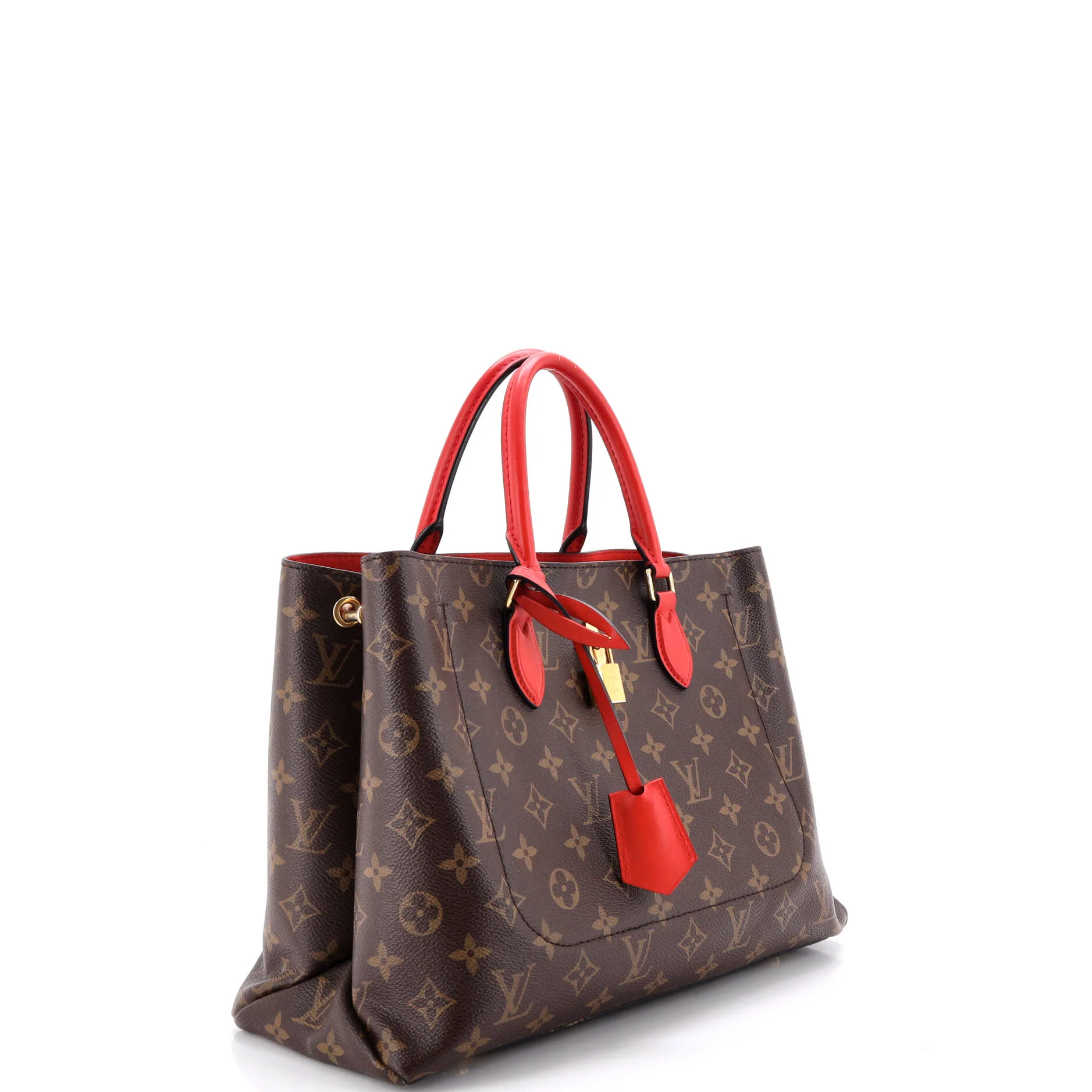 Flower Tote Monogram Canvas with Leather - Image 2