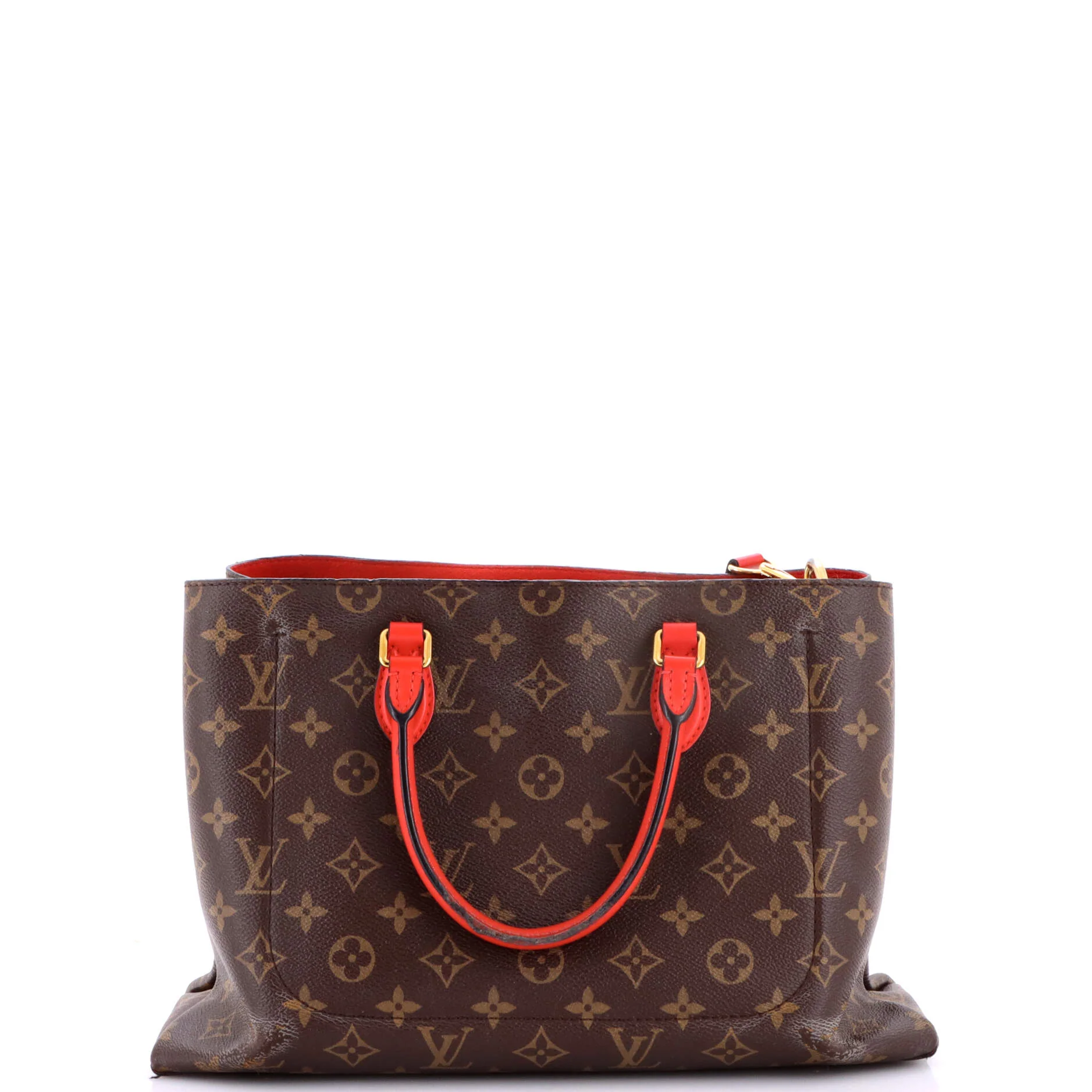 Flower Tote Monogram Canvas with Leather - Image 3