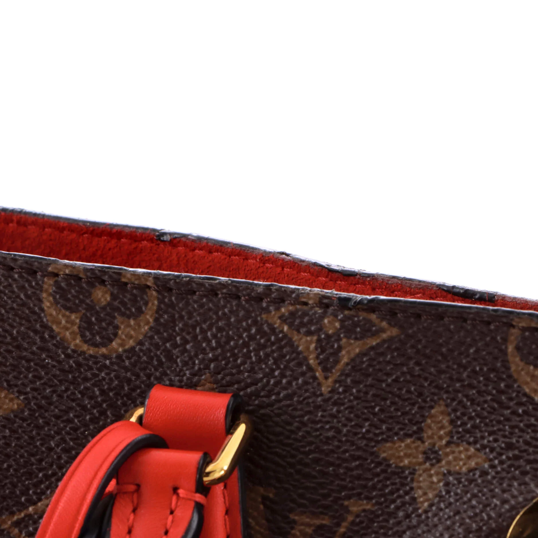 Flower Tote Monogram Canvas with Leather - Image 6