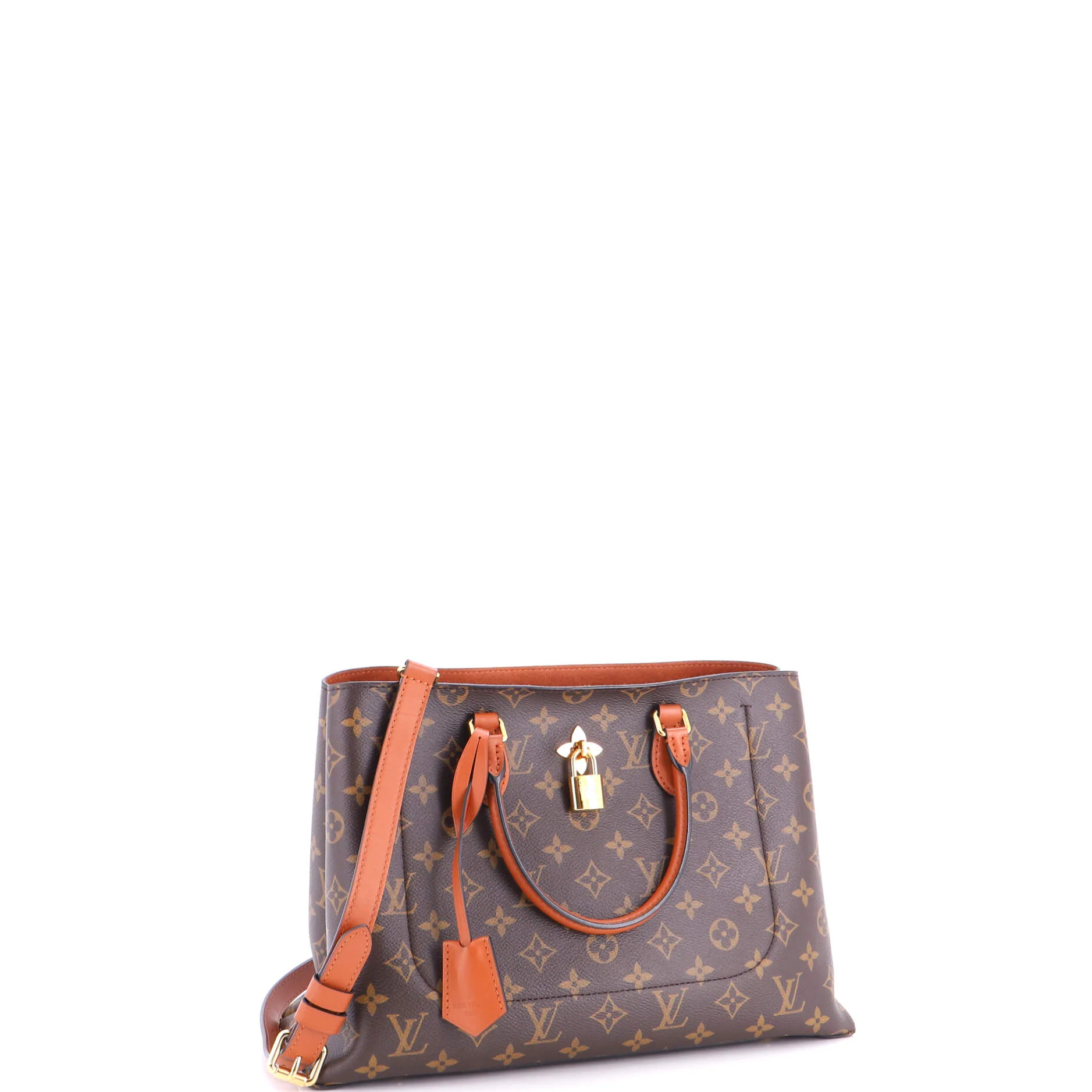 Flower Tote Monogram Canvas with Leather - Image 2