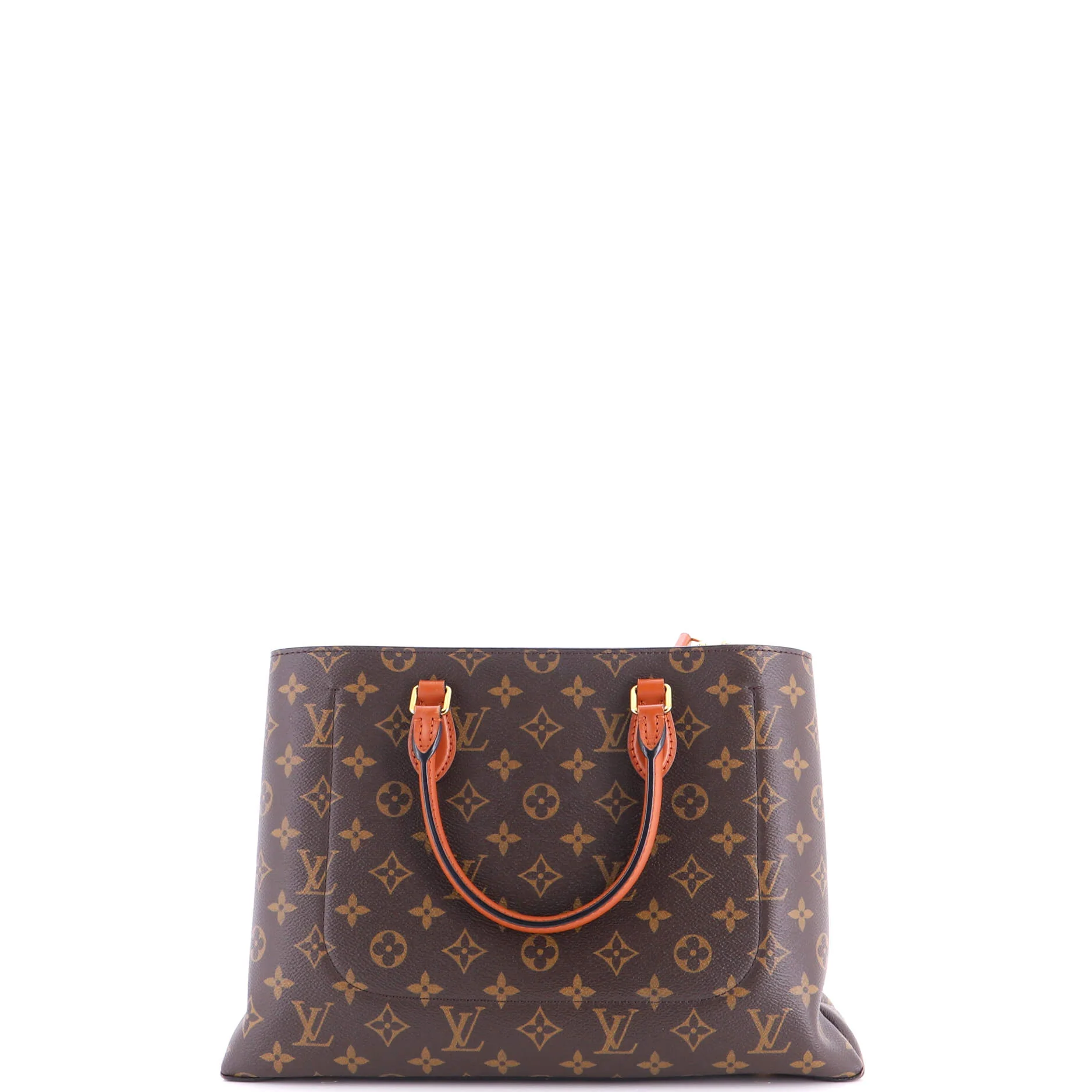 Flower Tote Monogram Canvas with Leather - Image 3