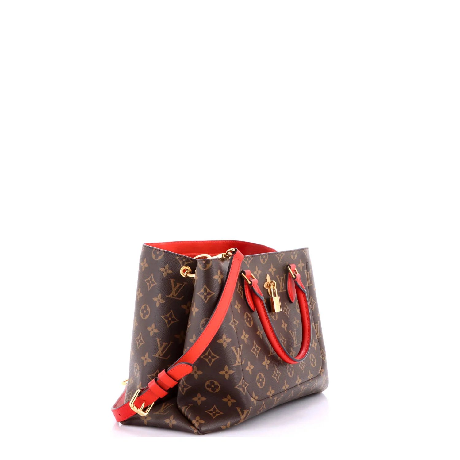 Flower Tote Monogram Canvas with Leather - Image 2