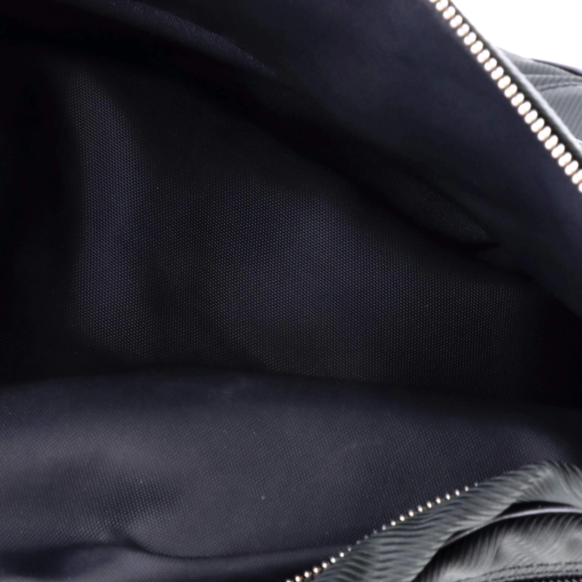 Garment Carrier Bag Nylon with Taiga Leather Two Hangers - Image 5