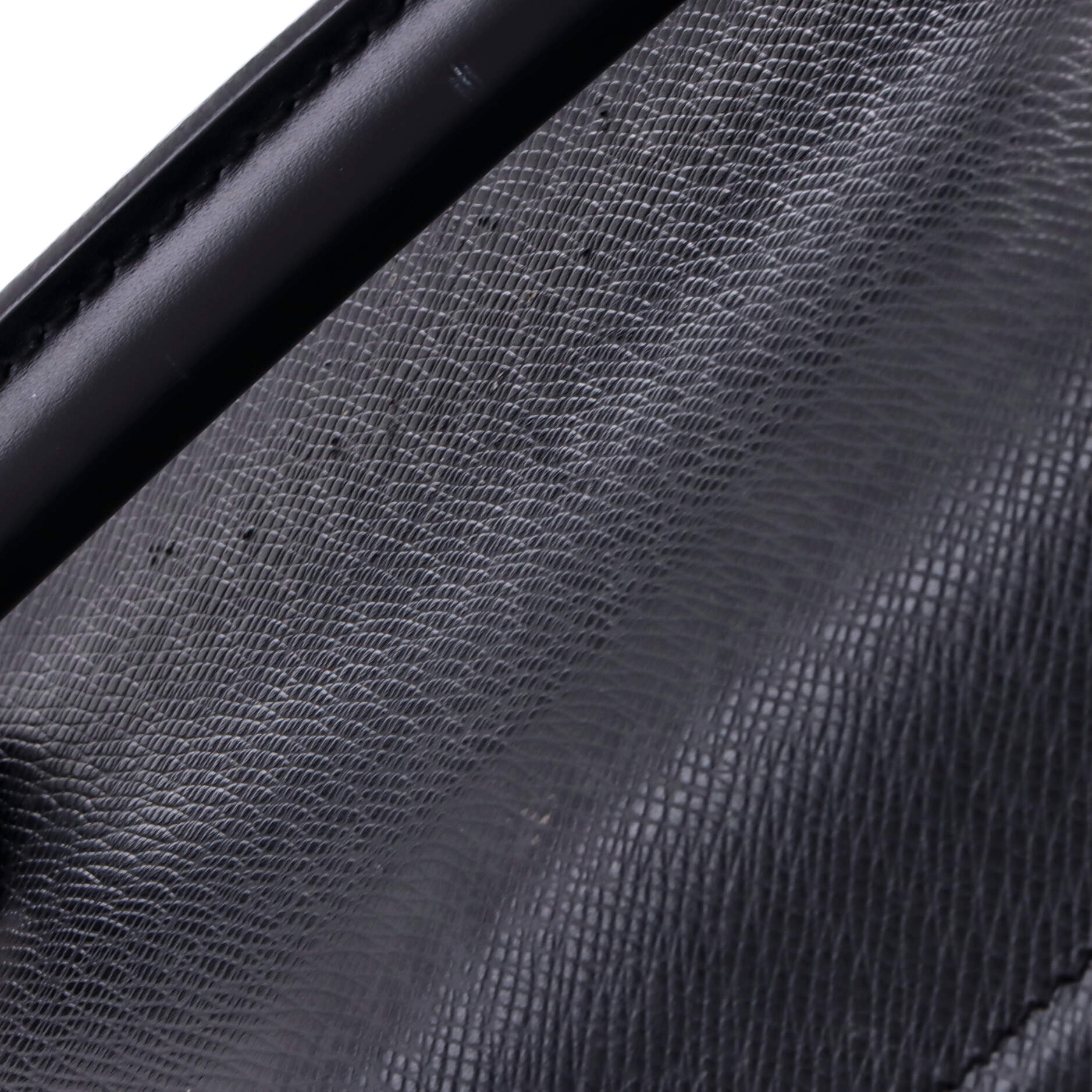 Garment Carrier Bag Nylon with Taiga Leather Two Hangers - Image 8