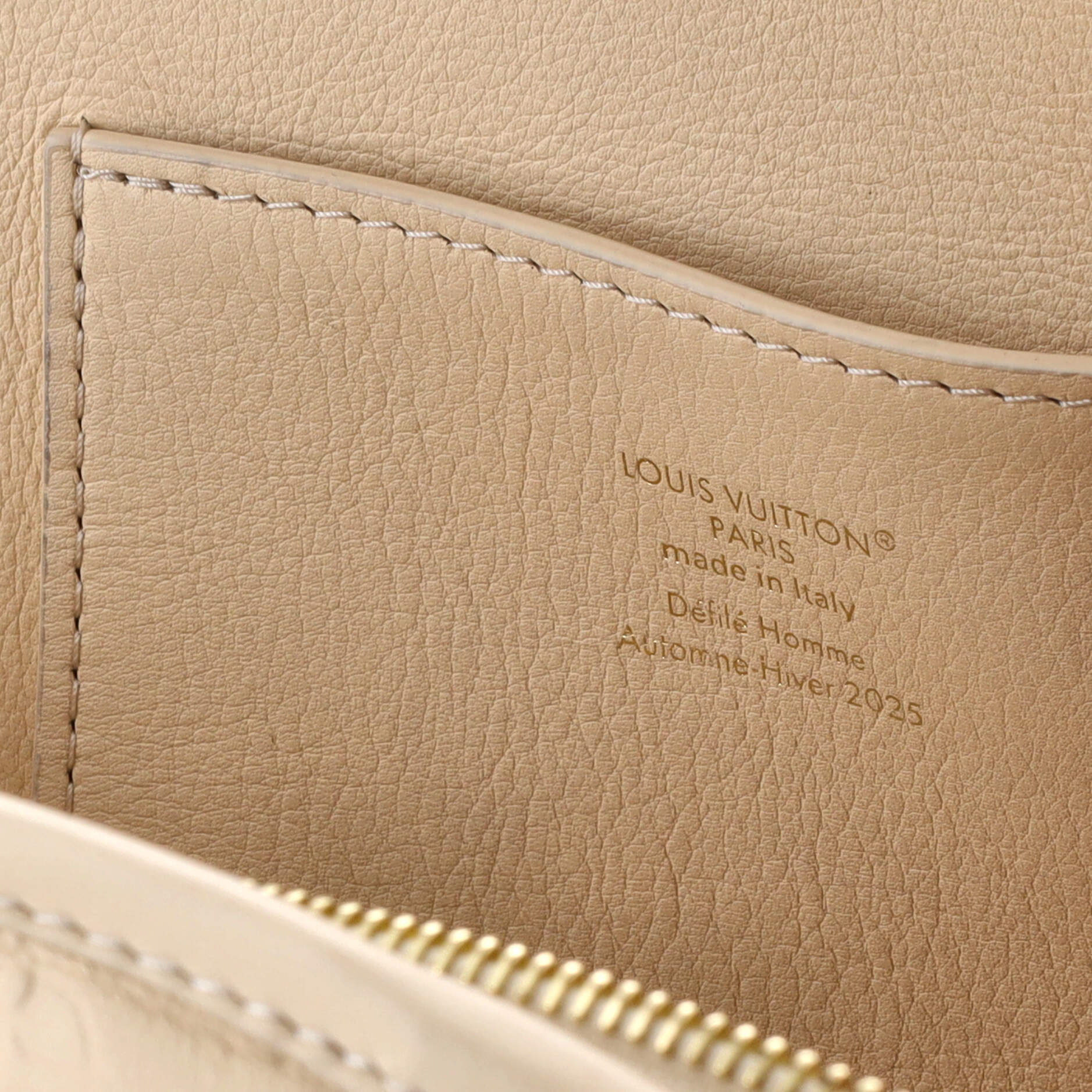 Gyoza Pouch Monogram Leather - Image 7