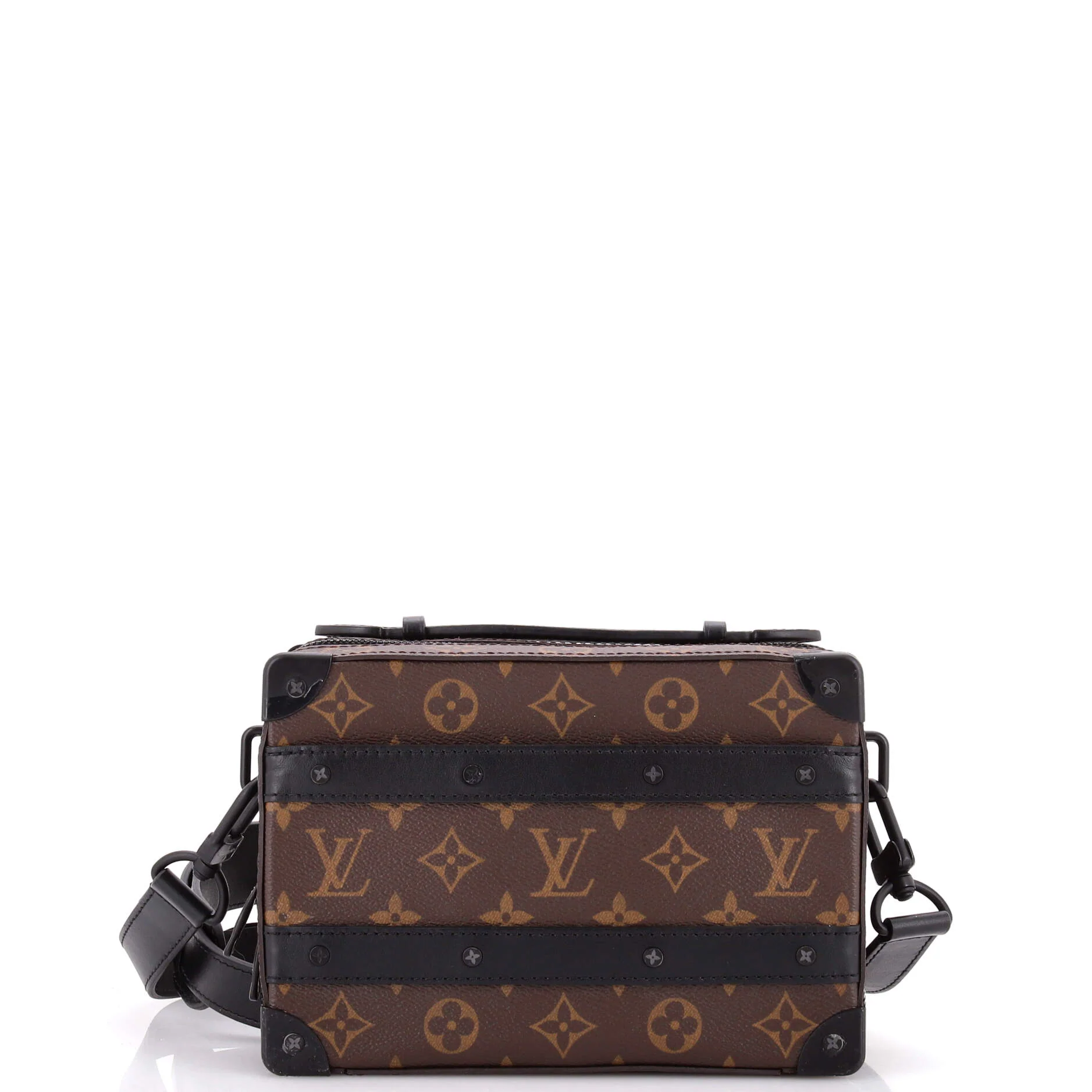 Handle Soft Trunk Bag Macassar Monogram Canvas