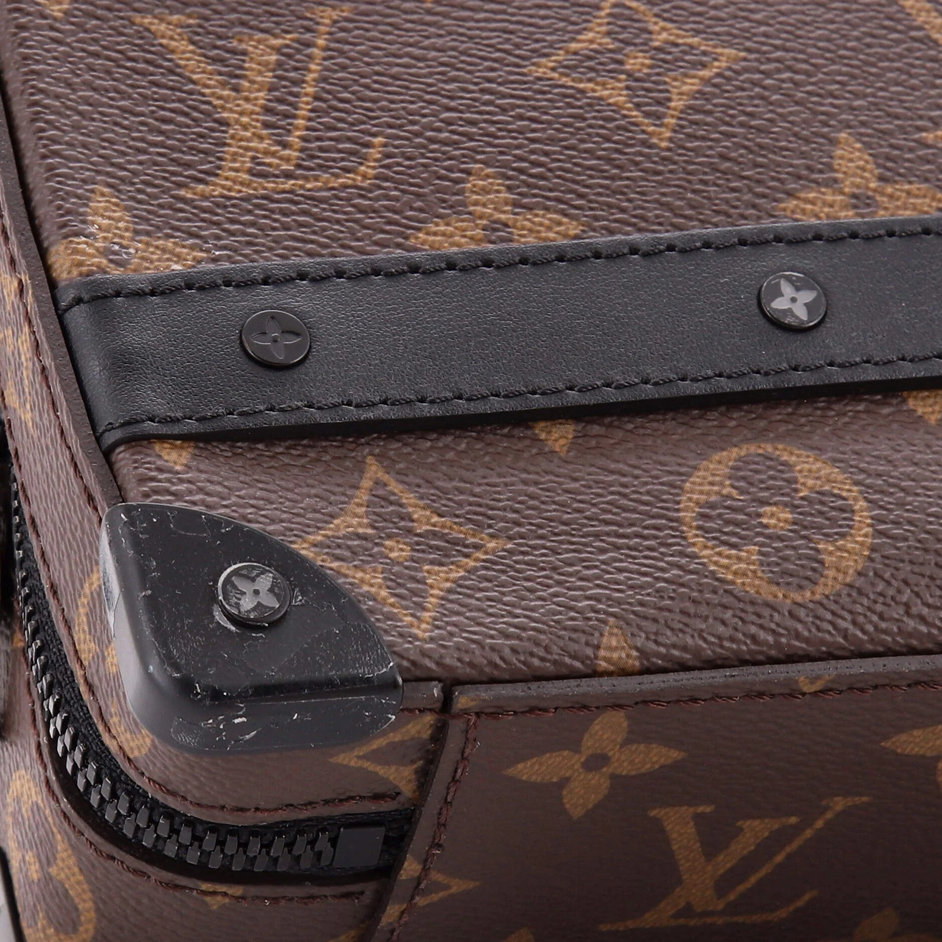 Handle Soft Trunk Bag Macassar Monogram Canvas - Image 6