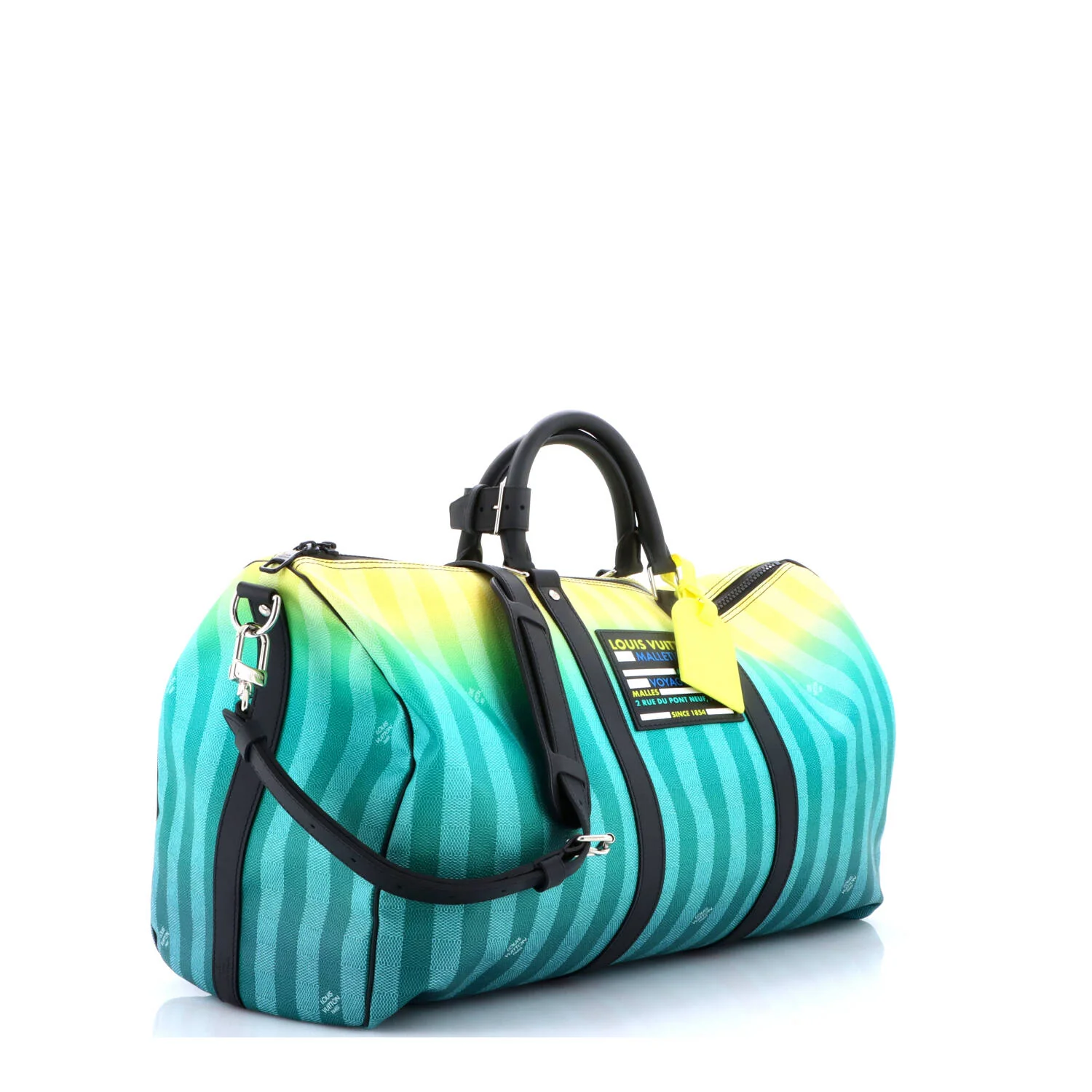 Keepall Bandouliere Bag Limited Edition Gradient Damier Stripes 50 - Image 2