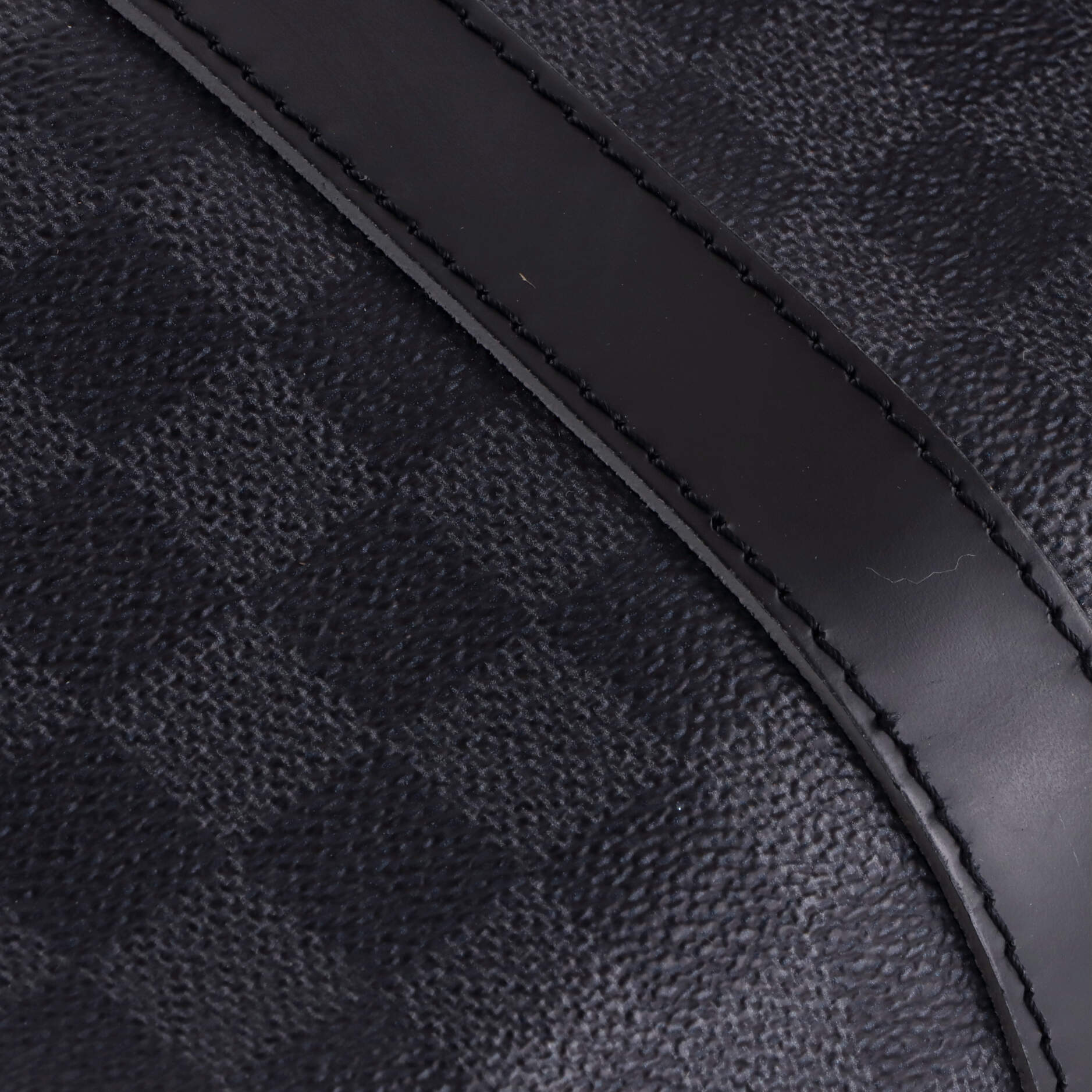 Keepall Bandouliere Bag Limited Edition Interlinked Logo Damier Graphite 50 - Image 6