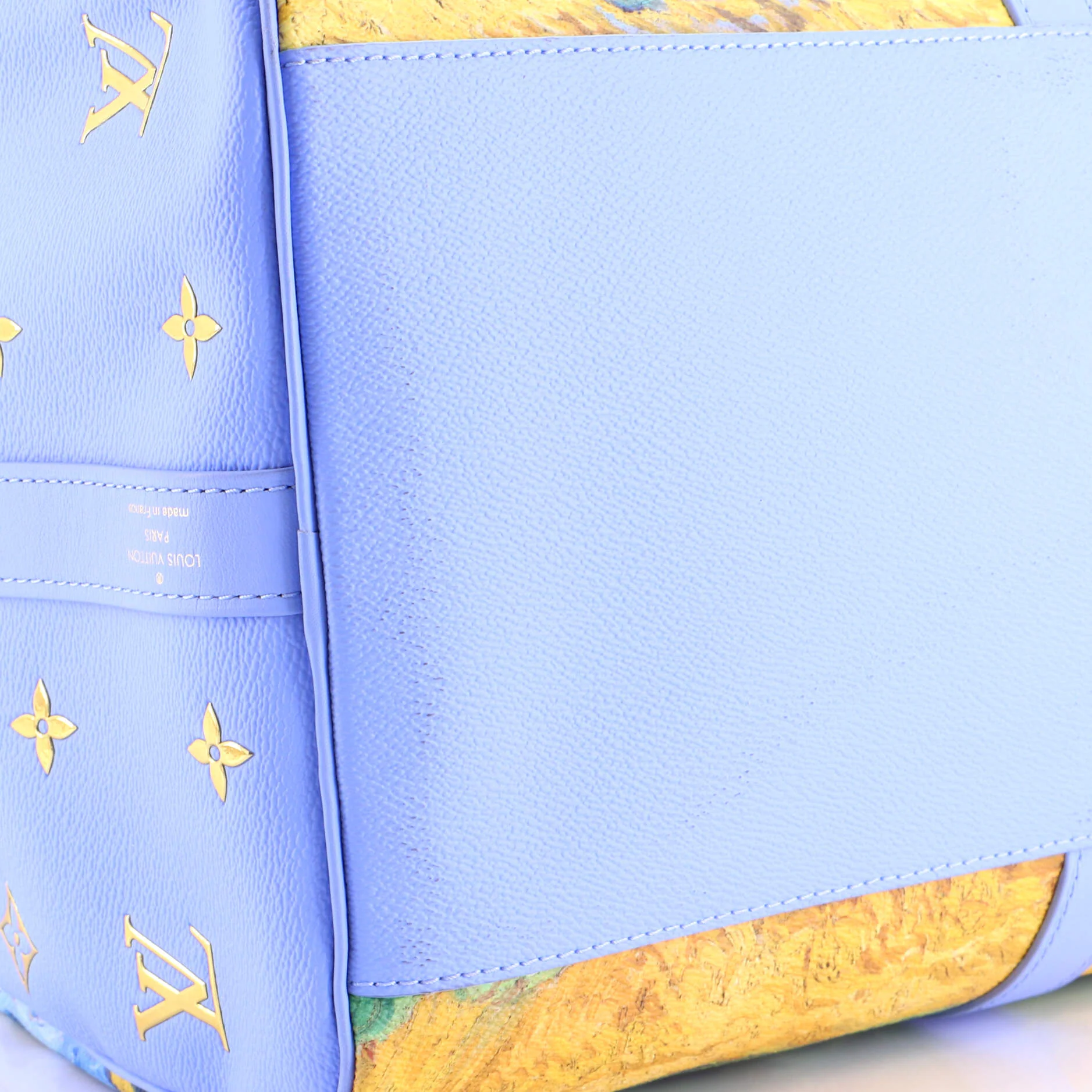 Keepall Bandouliere Bag Limited Edition Jeff Koons Van Gogh Print Canvas 50 - Image 6