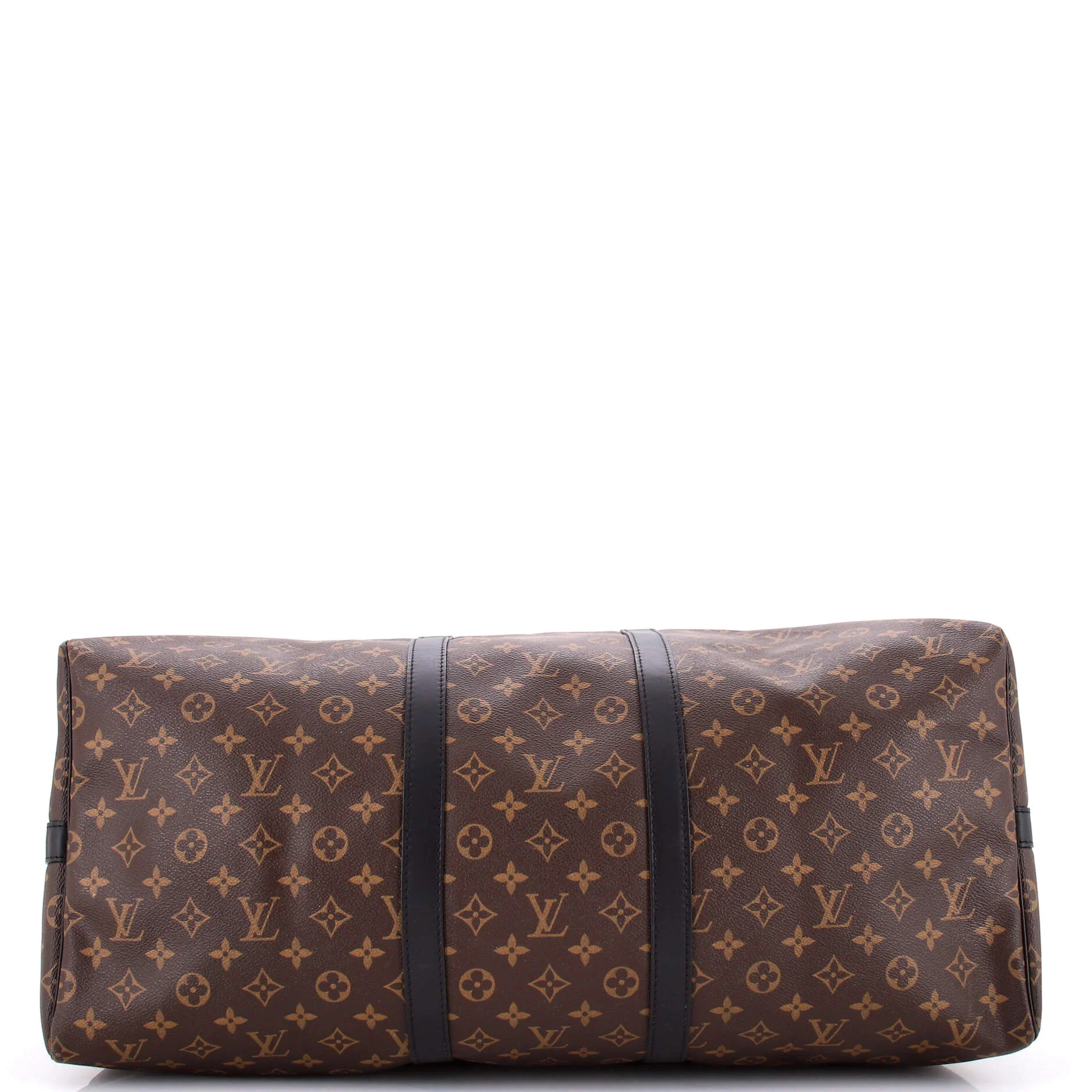 Keepall Bandouliere Bag Macassar Monogram Canvas with Leather 50 - Image 5