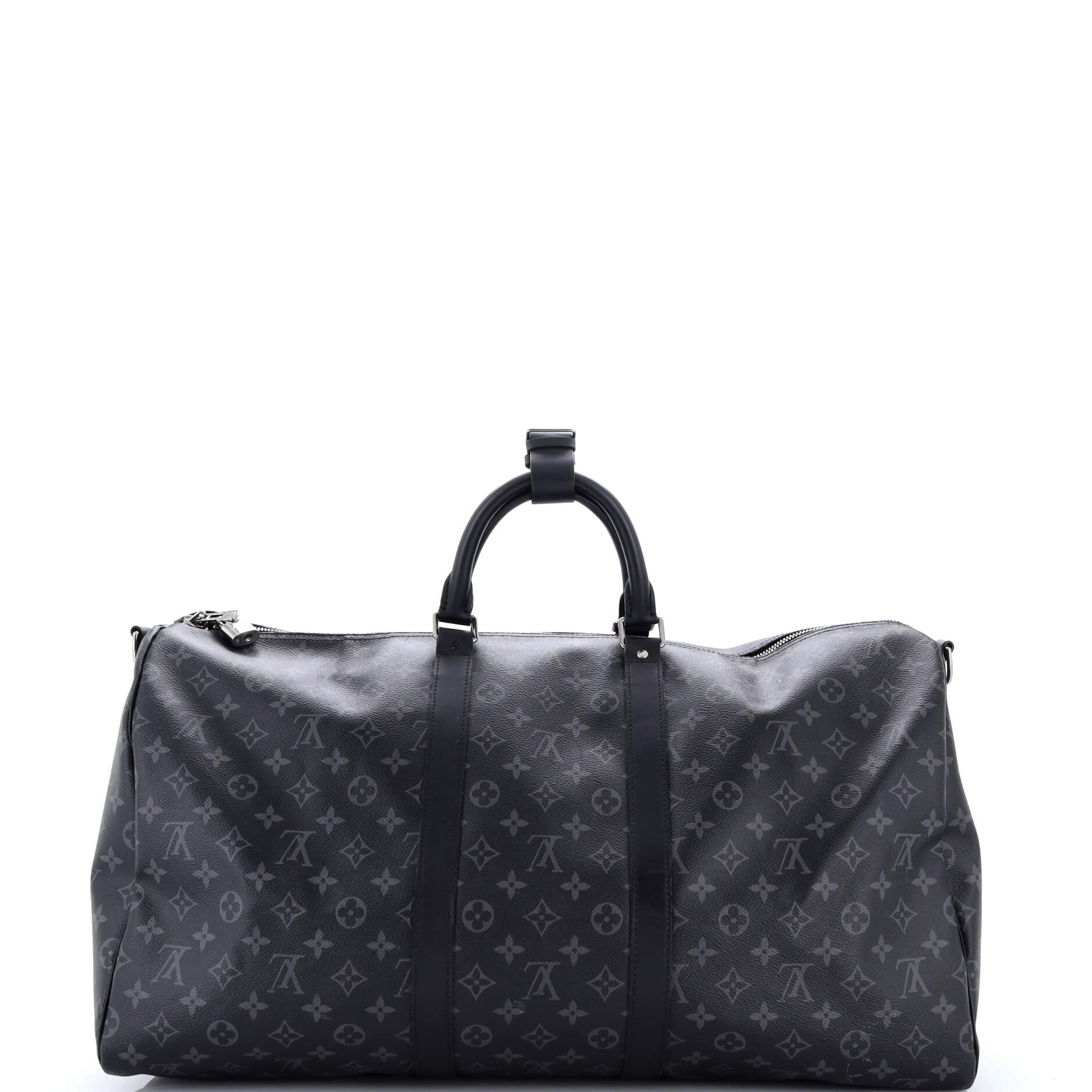 Keepall Bandouliere Bag Monogram Eclipse Canvas 55 - Image 3