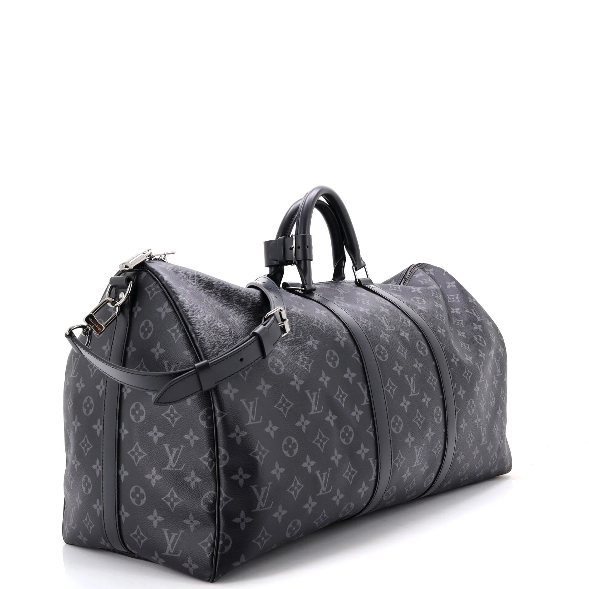 Keepall Bandouliere Bag Monogram Eclipse Canvas 55 - Image 2