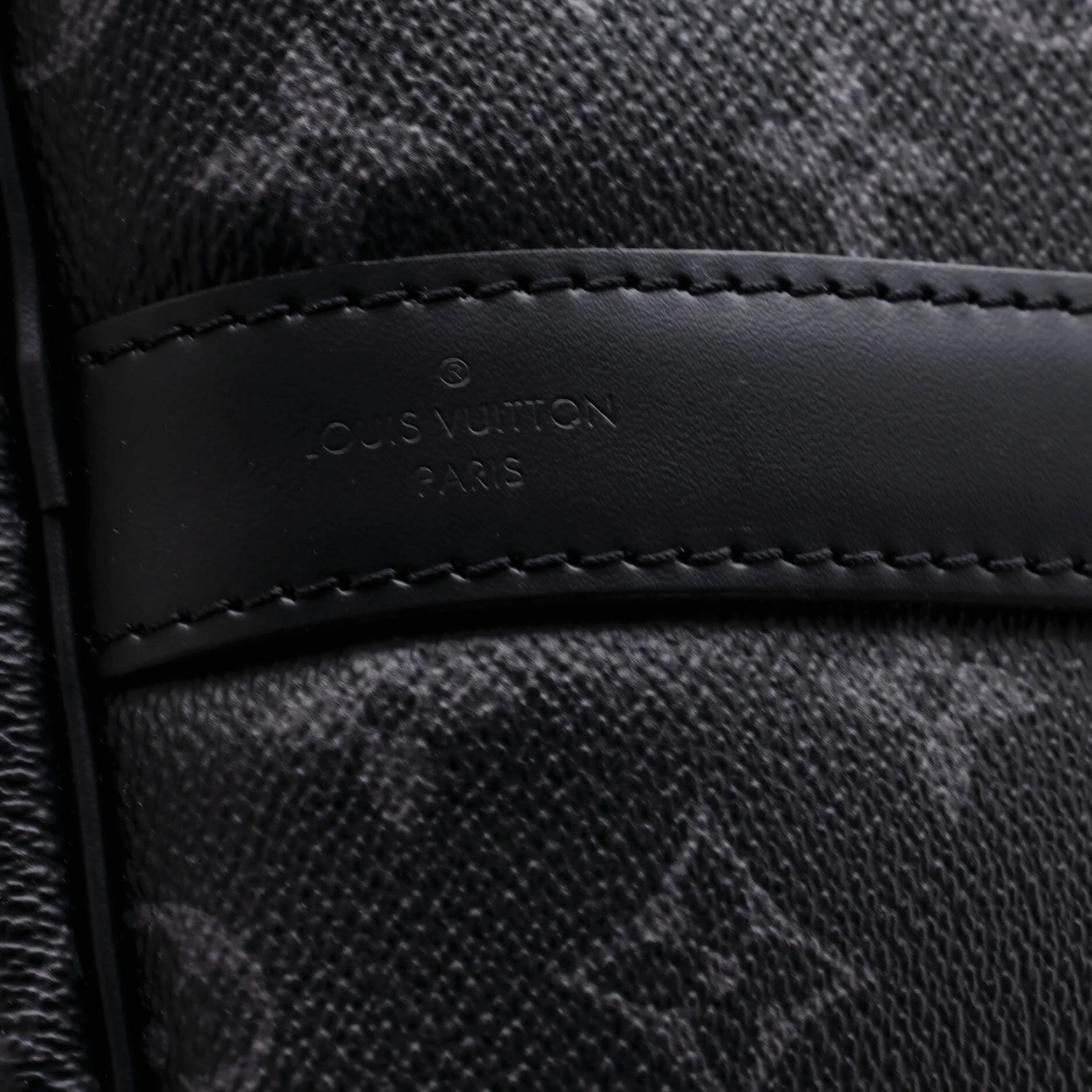 Keepall Bandouliere Bag Monogram Eclipse Canvas 55 - Image 6