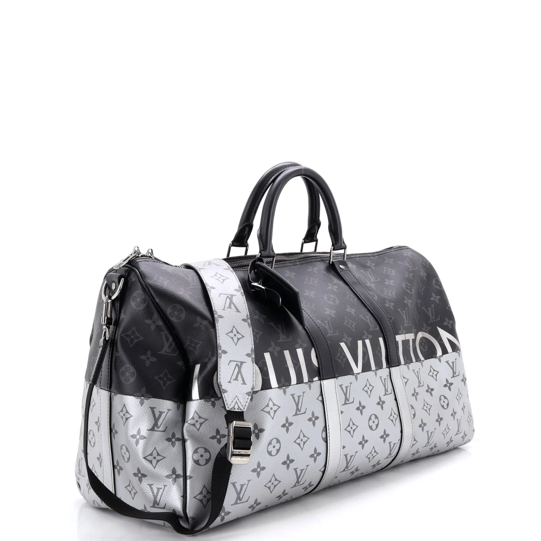 Keepall Bandouliere Bag Monogram Eclipse Split Canvas 50 - Image 2