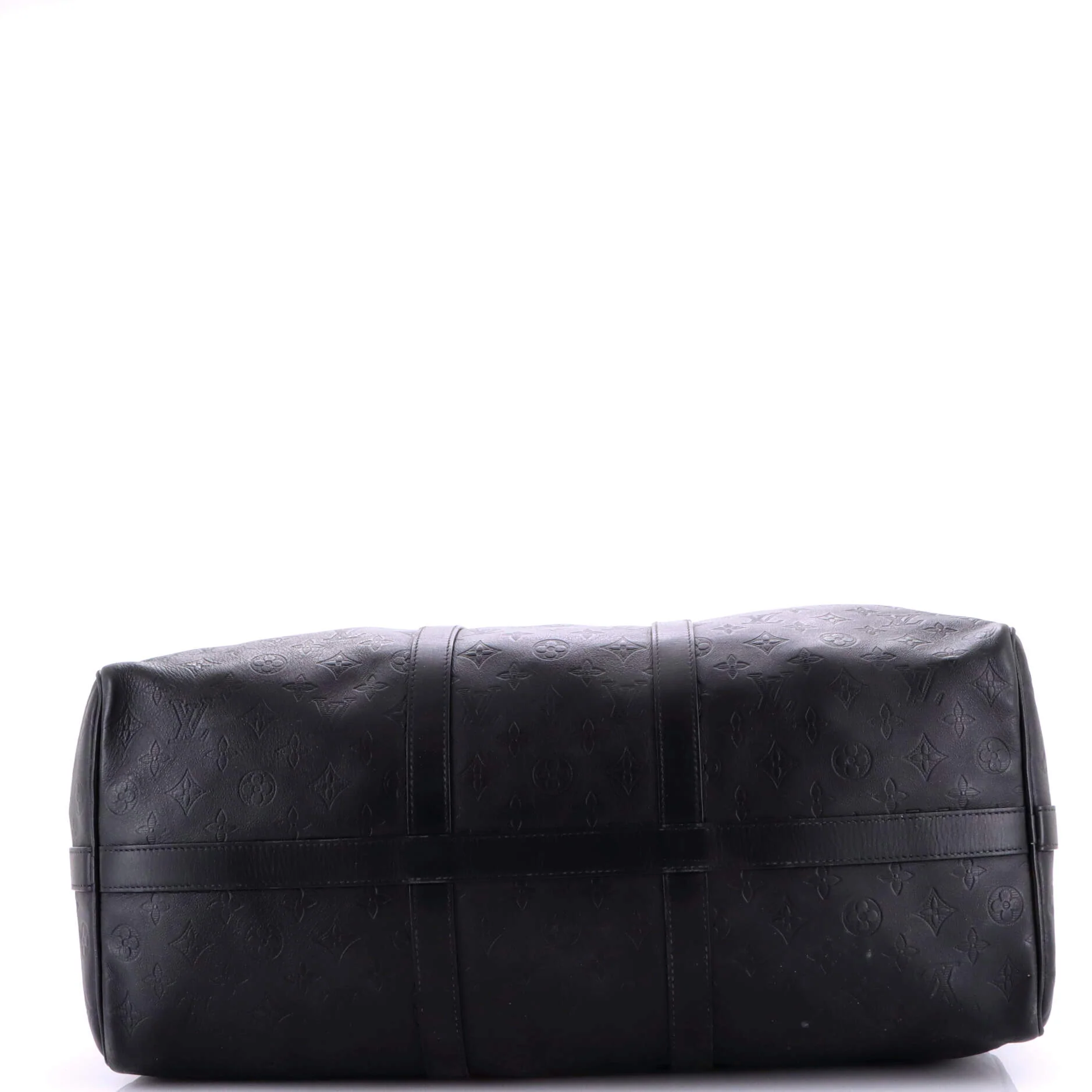 Keepall Bandouliere Bag Monogram Shadow Leather 50 - Image 4