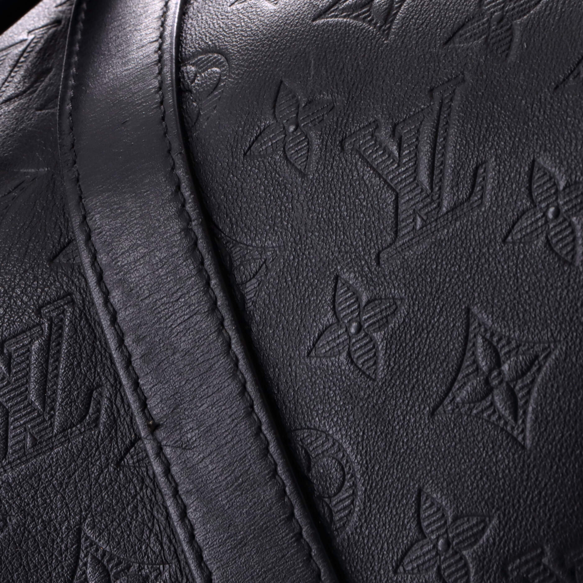 Keepall Bandouliere Bag Monogram Shadow Leather 50 - Image 6