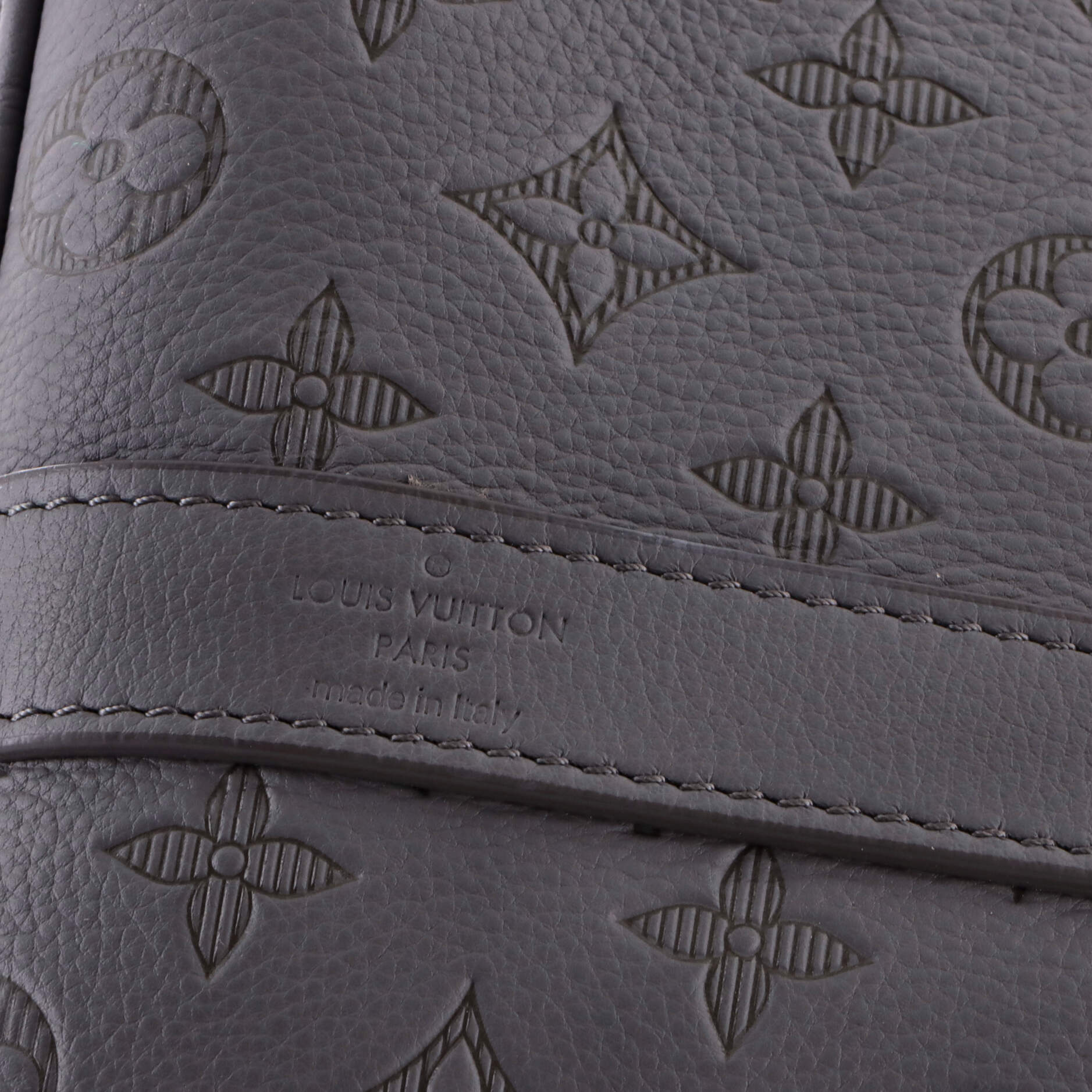 Keepall Bandouliere Bag Monogram Shadow Leather 50 - Image 8