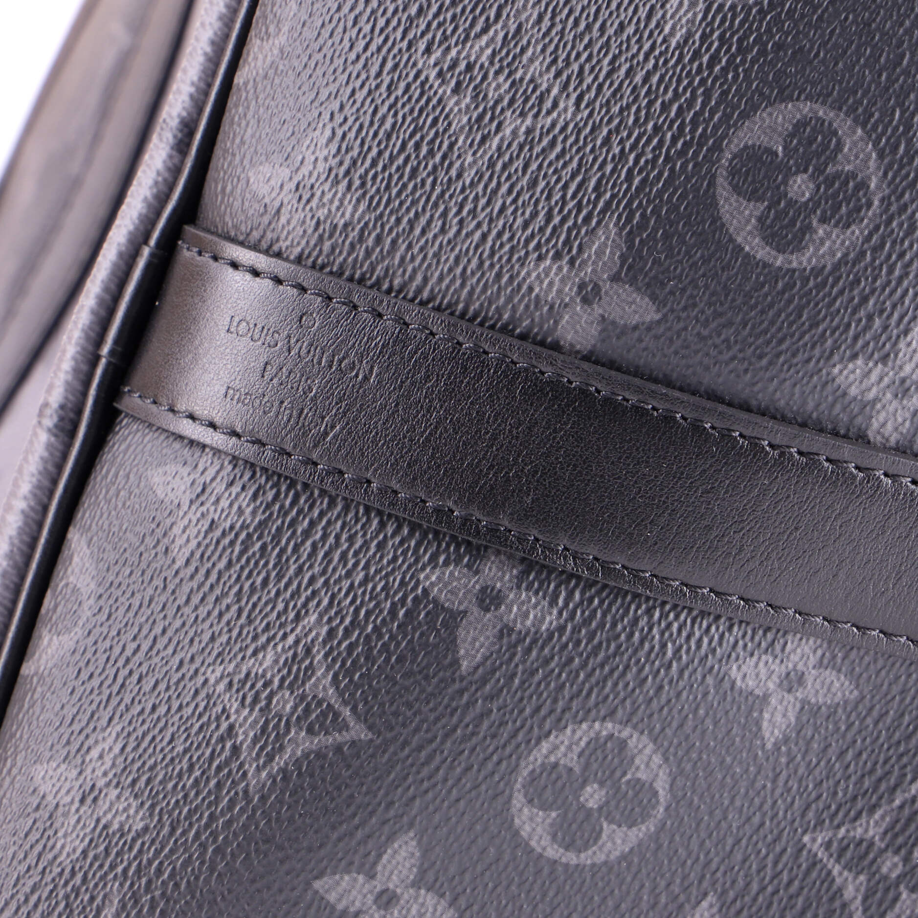 Keepall Bandouliere Bag Reverse Monogram Eclipse Canvas 50 - Image 7