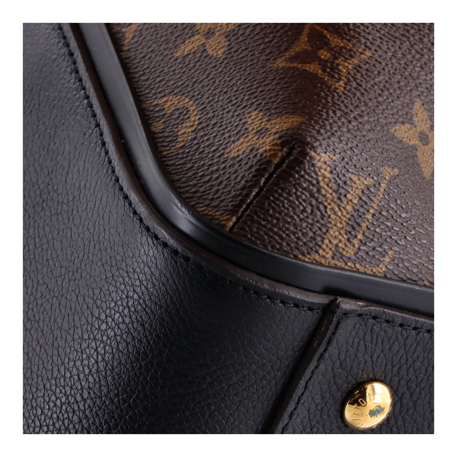Kimono Handbag Monogram Canvas and Leather MM - Image 7
