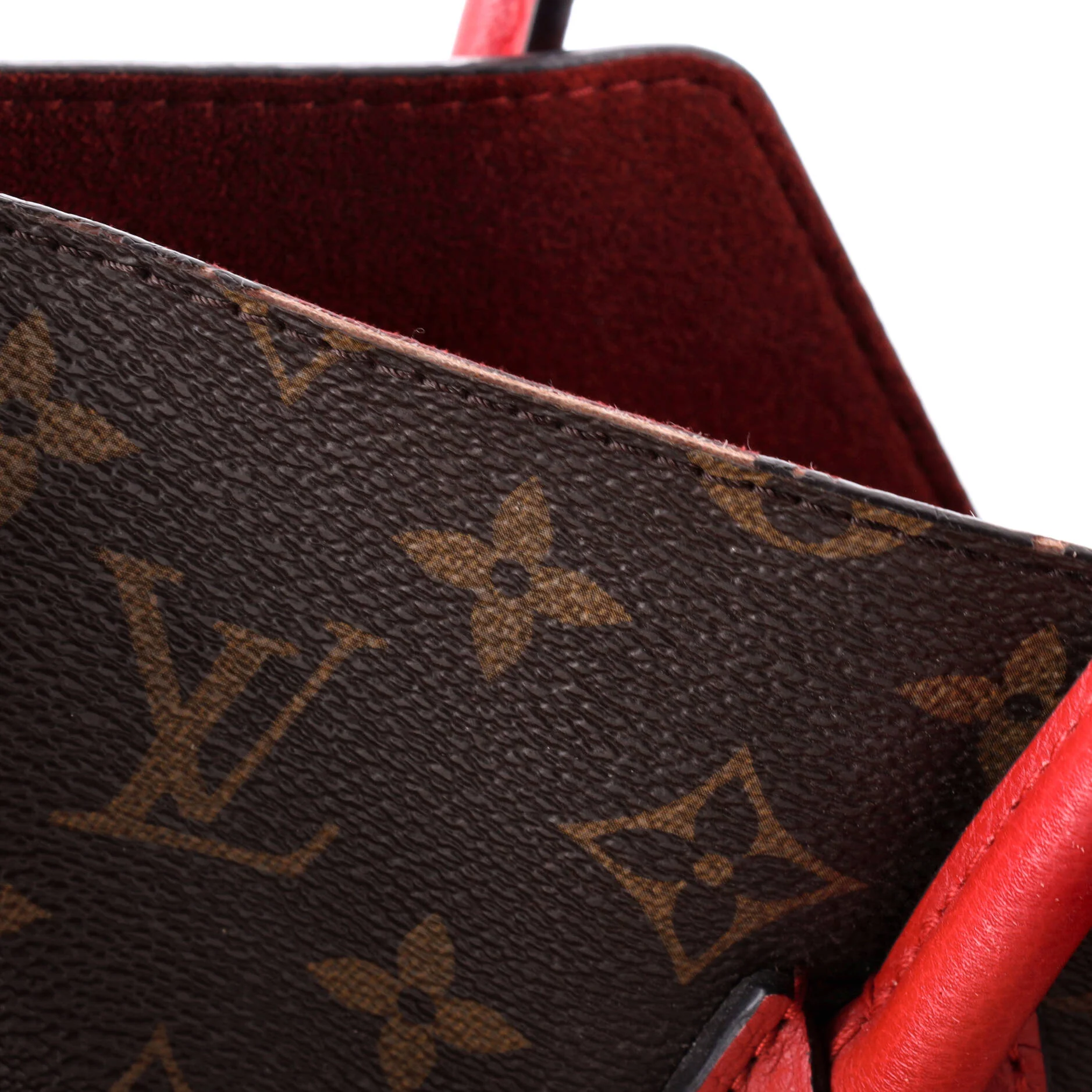 Kimono Handbag Monogram Canvas and Leather MM - Image 6