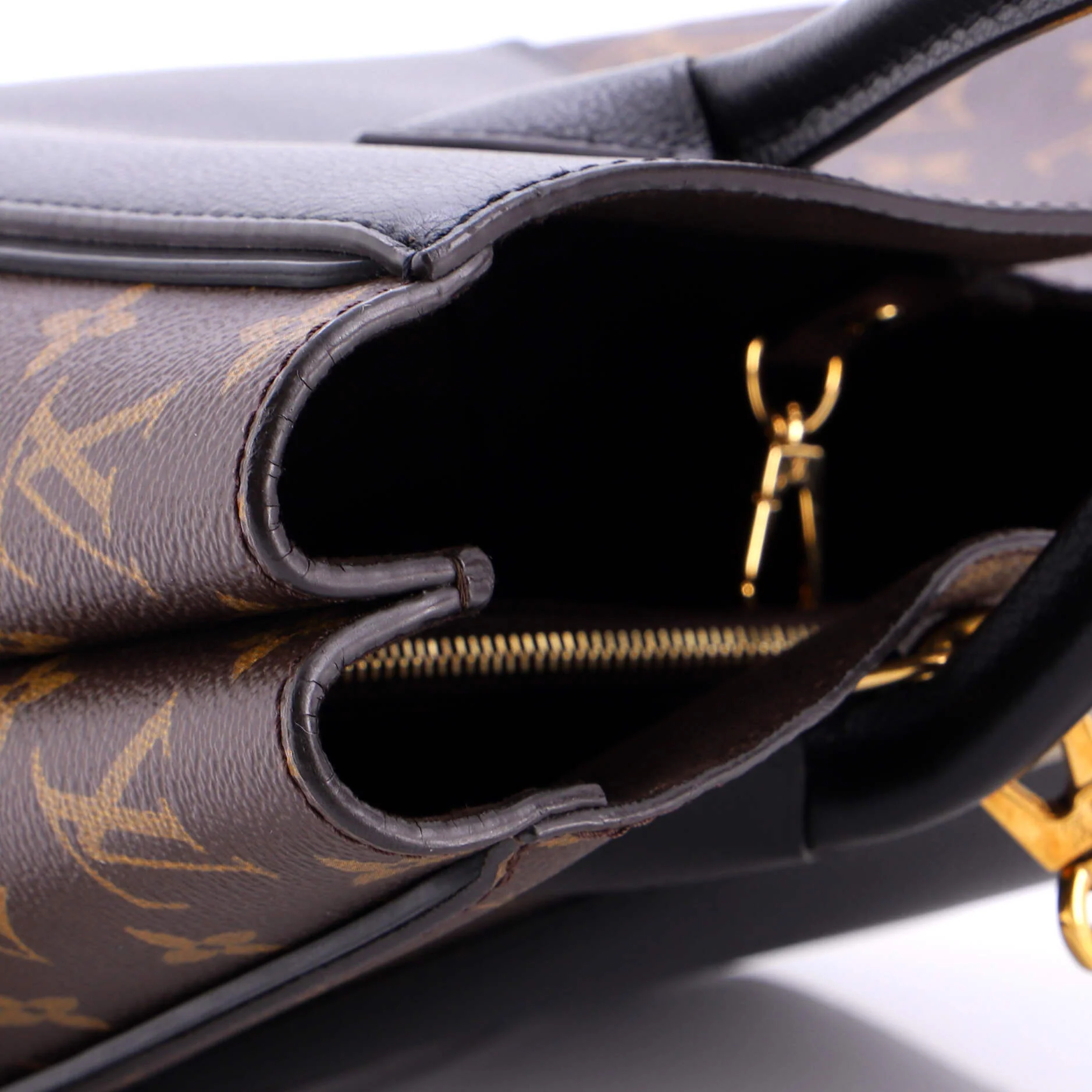Kimono Handbag Monogram Canvas and Leather PM - Image 6