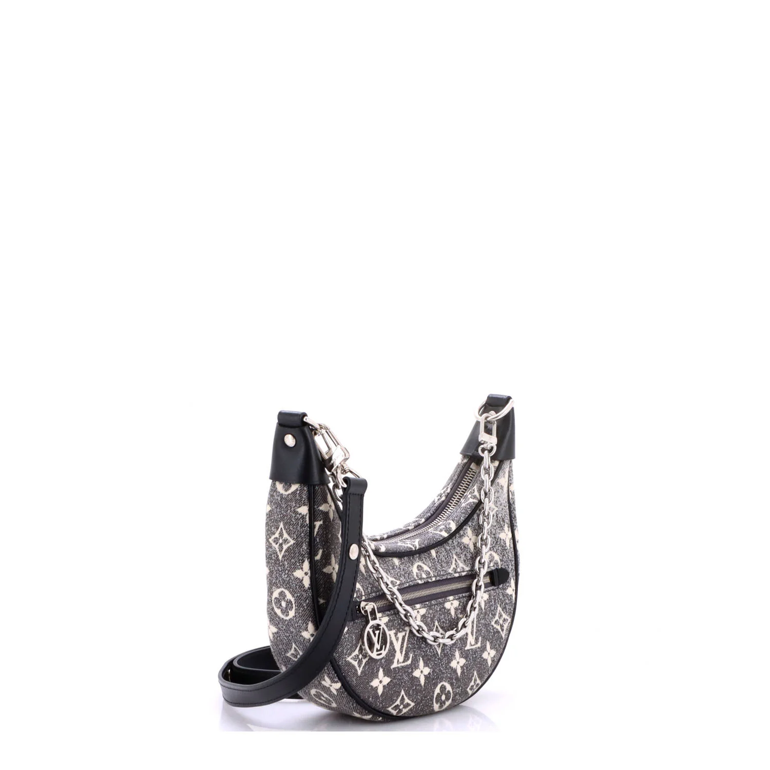 Loop Handbag Monogram Jacquard Denim - Image 2