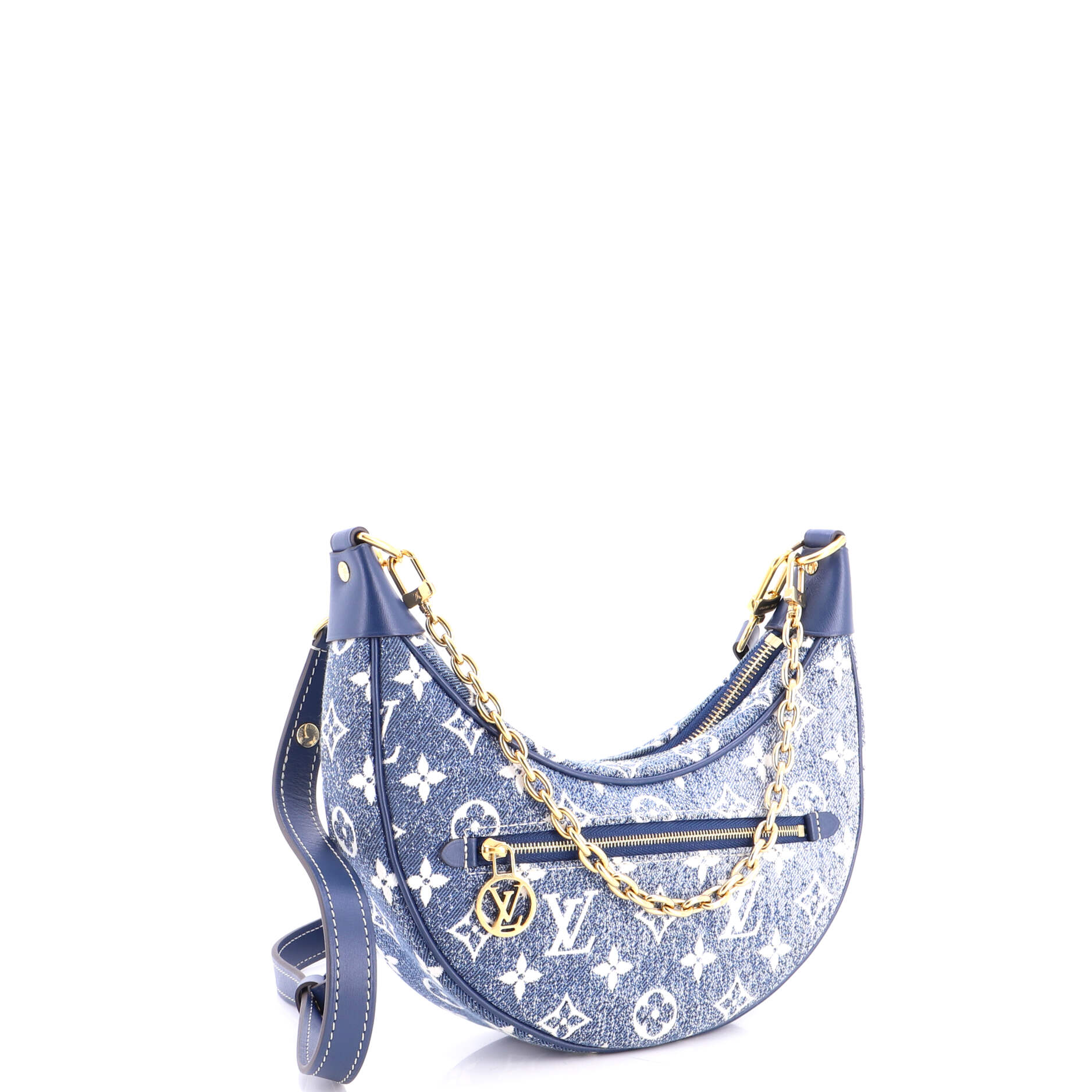 Loop Handbag Monogram Jacquard Denim - Image 2