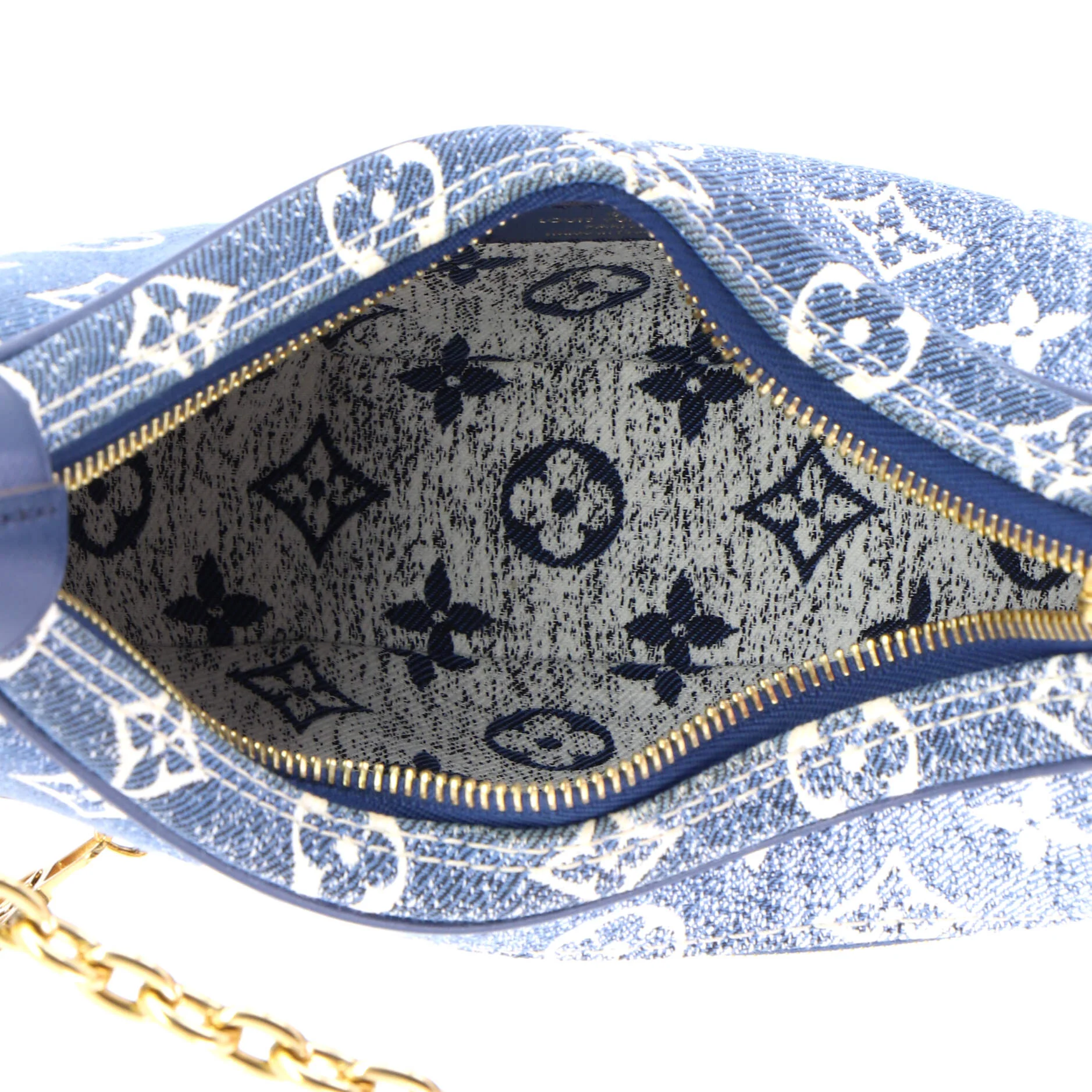 Loop Handbag Monogram Jacquard Denim - Image 5