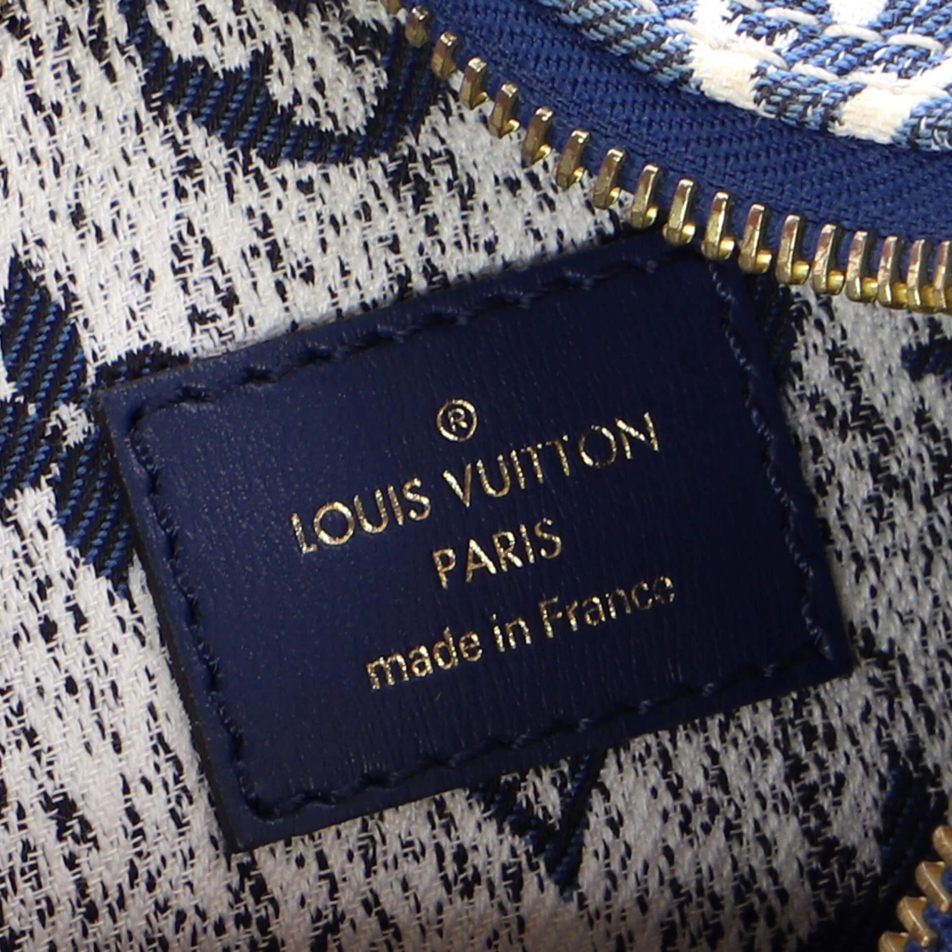 Loop Handbag Monogram Jacquard Denim - Image 7