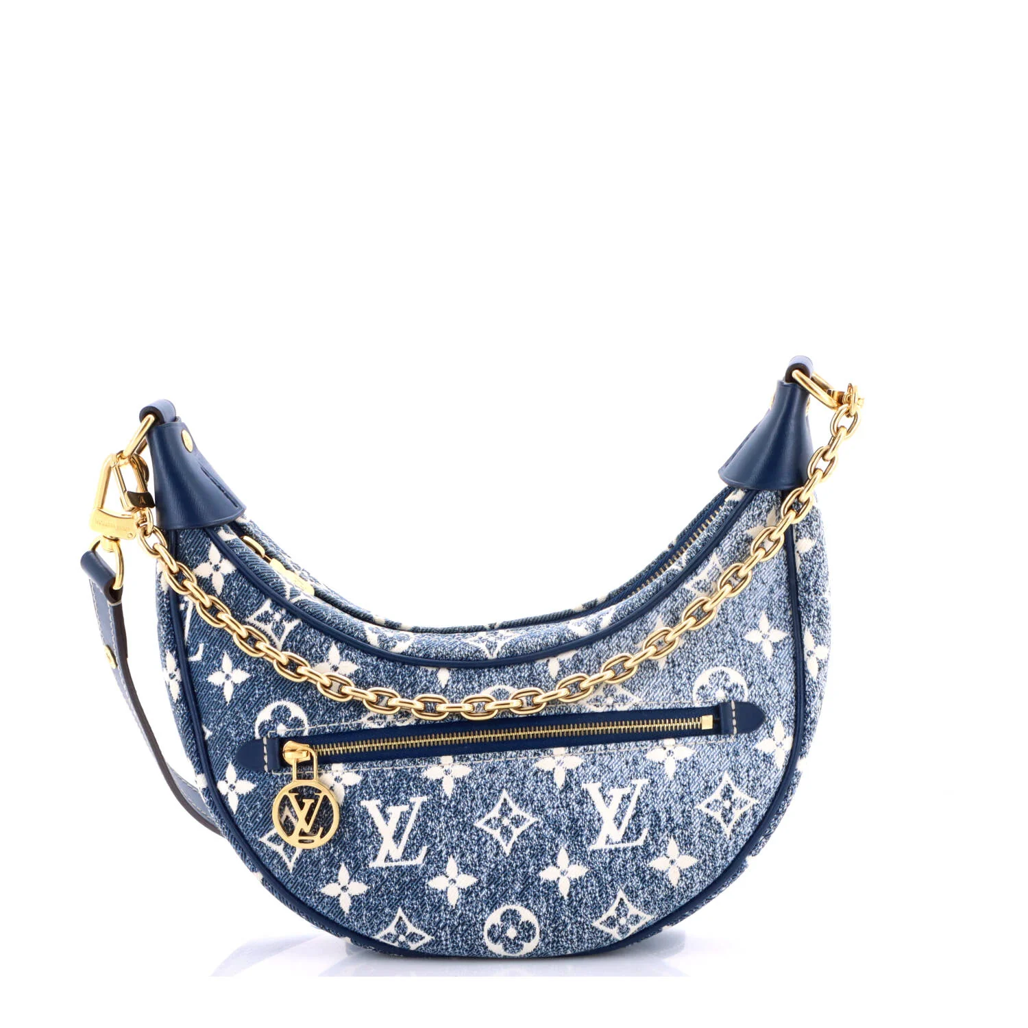 Loop Handbag Monogram Jacquard Denim