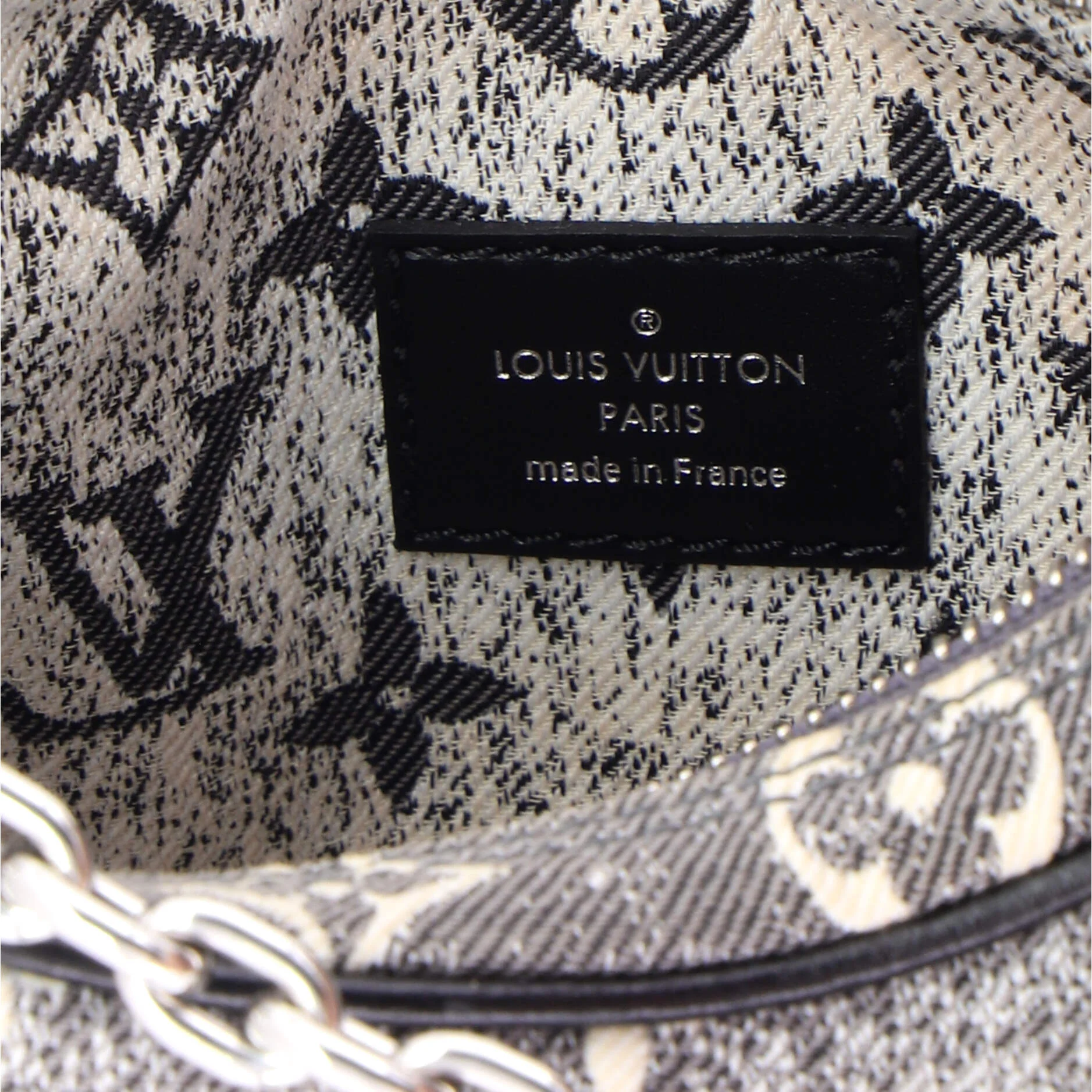 Loop Handbag Monogram Jacquard Denim - Image 6