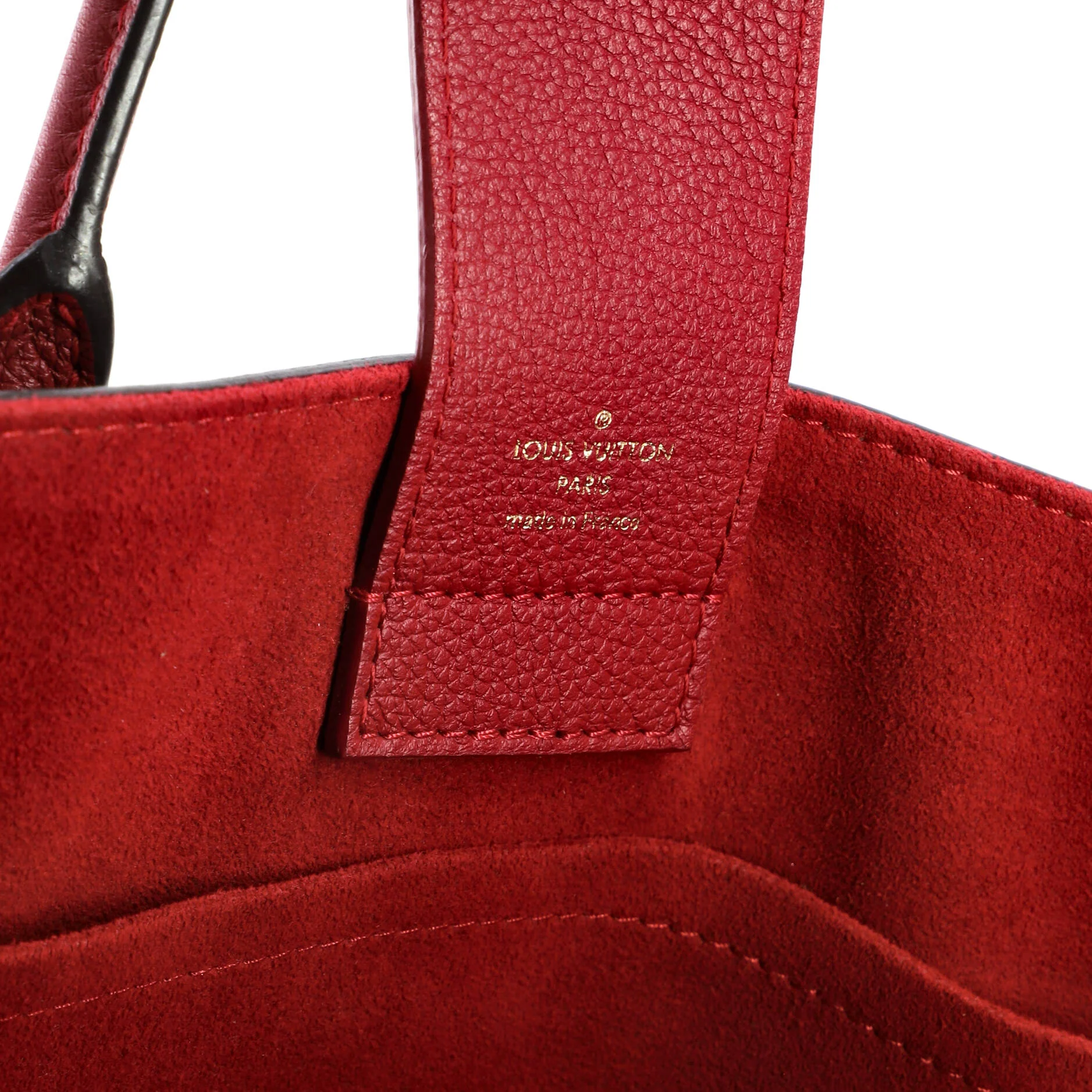 LV Riverside Handbag Damier with Leather - Image 6