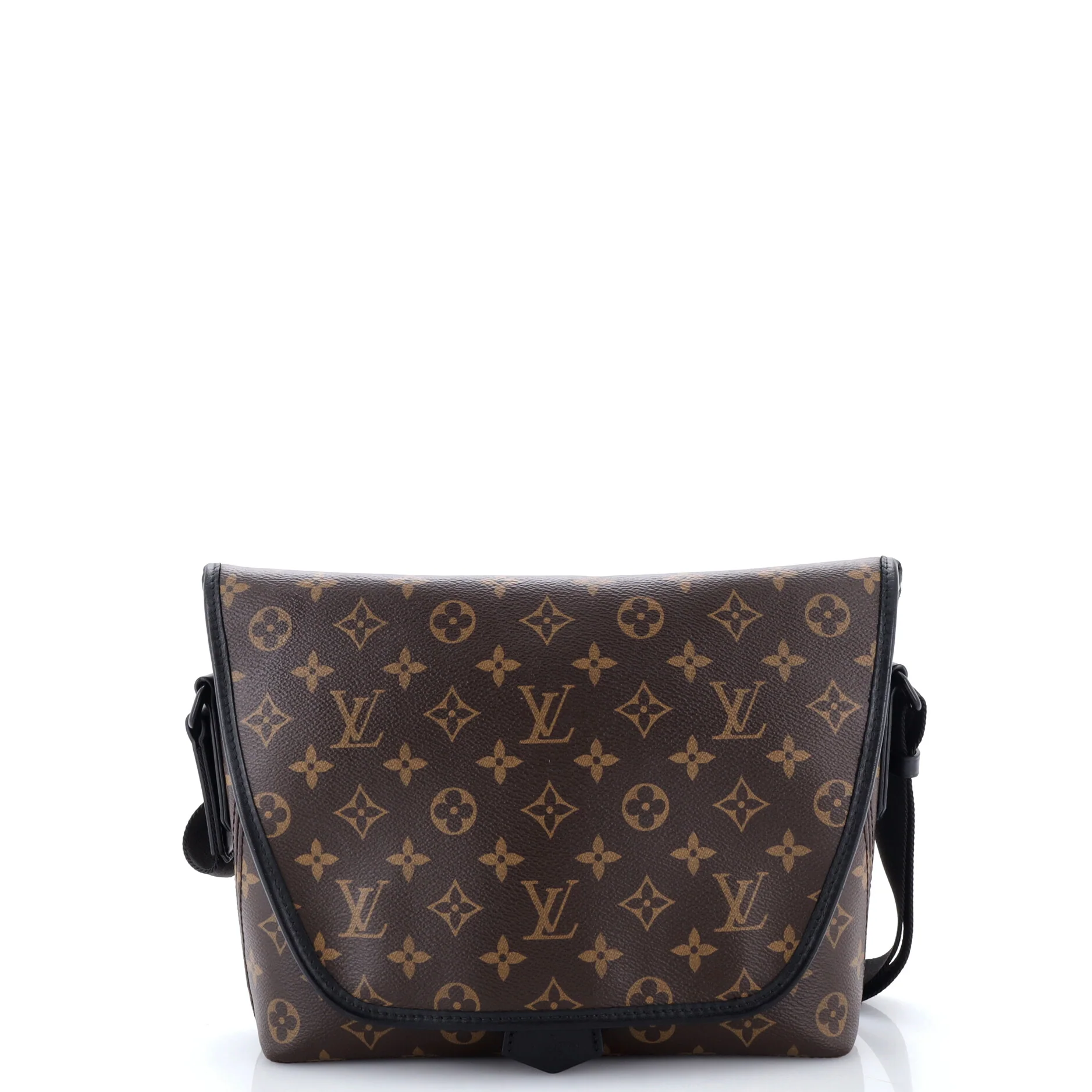 Magnetic Messenger Bag Macassar Monogram Canvas