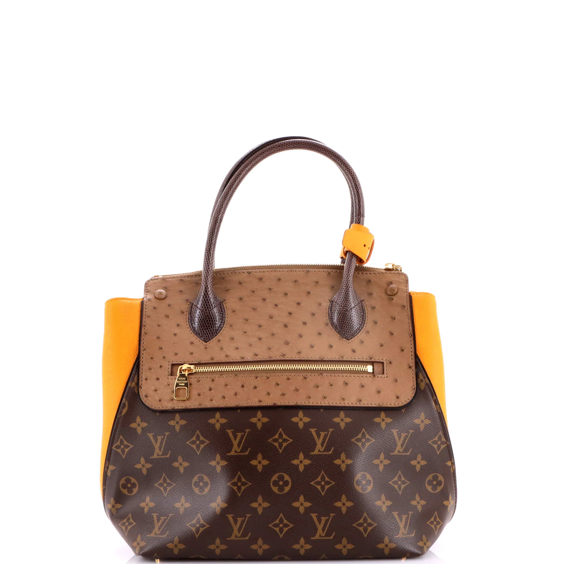Majestueux Tote Monogram Canvas and Exotics MM - Image 3
