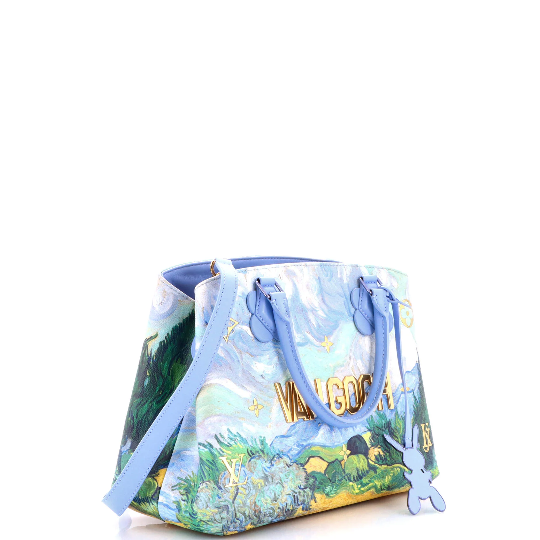 Montaigne Handbag Limited Edition Jeff Koons Van Gogh Print Canvas MM - Image 2