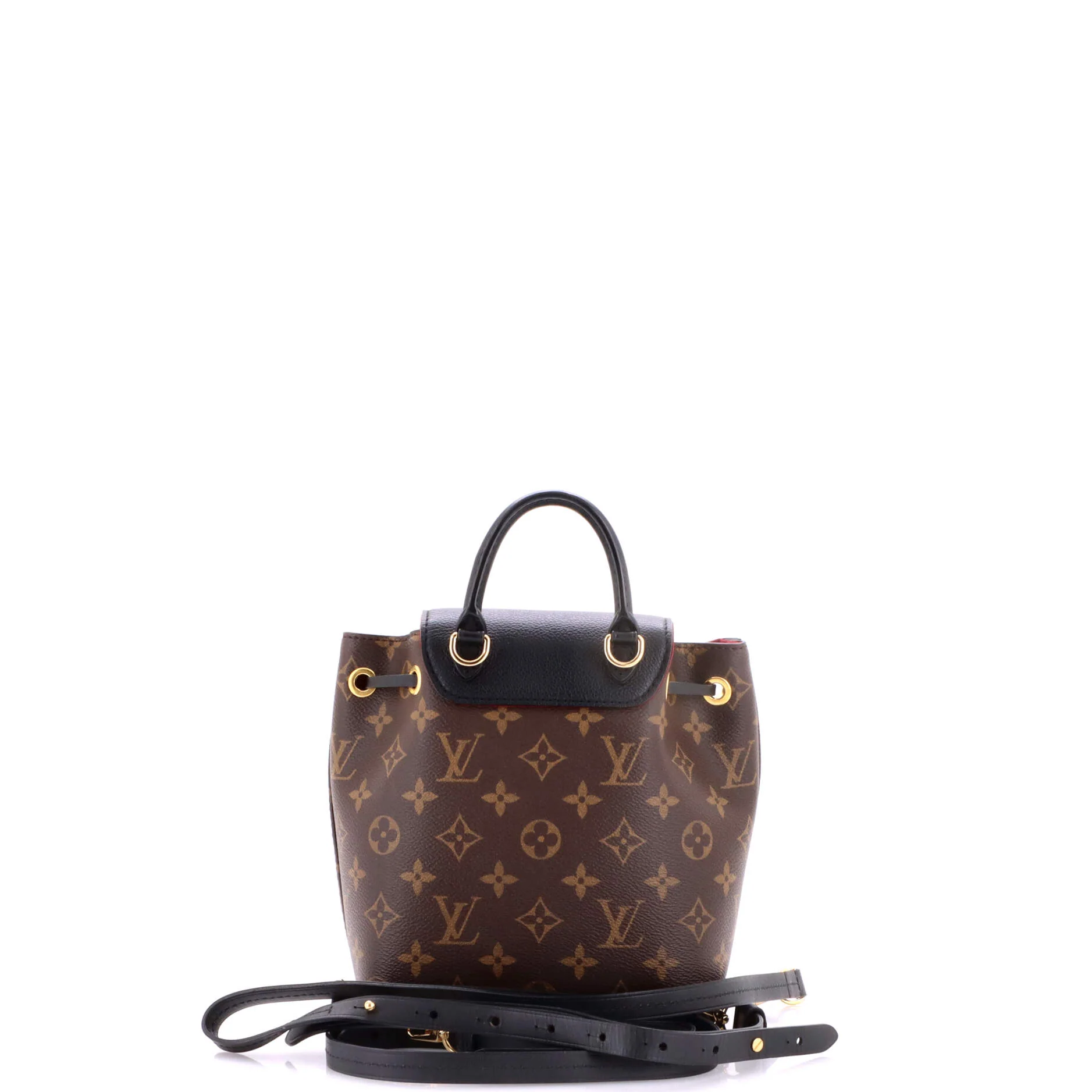 Montsouris NM Backpack Monogram Canvas with Leather BB - Image 3