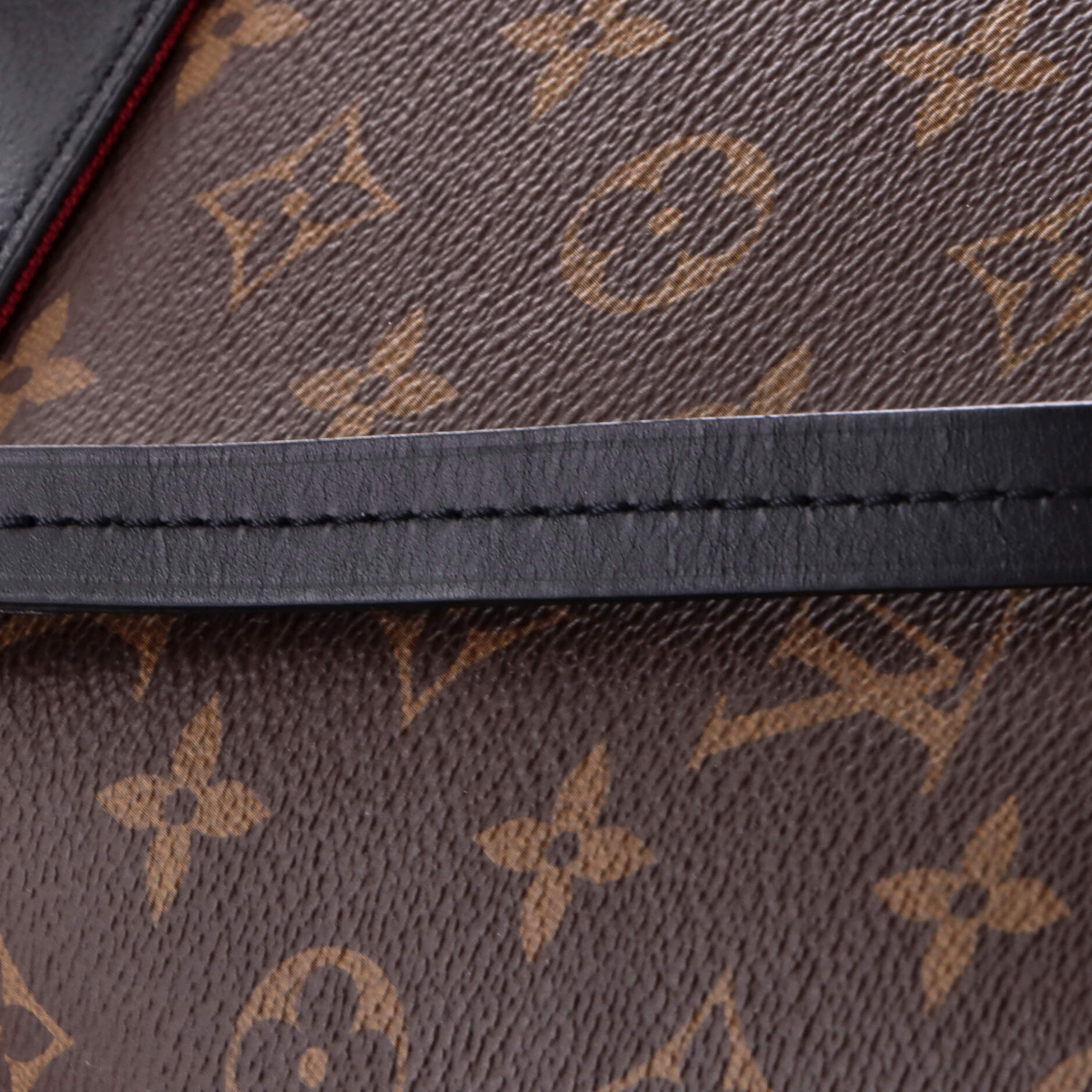 Montsouris NM Backpack Monogram Canvas with Leather BB - Image 7