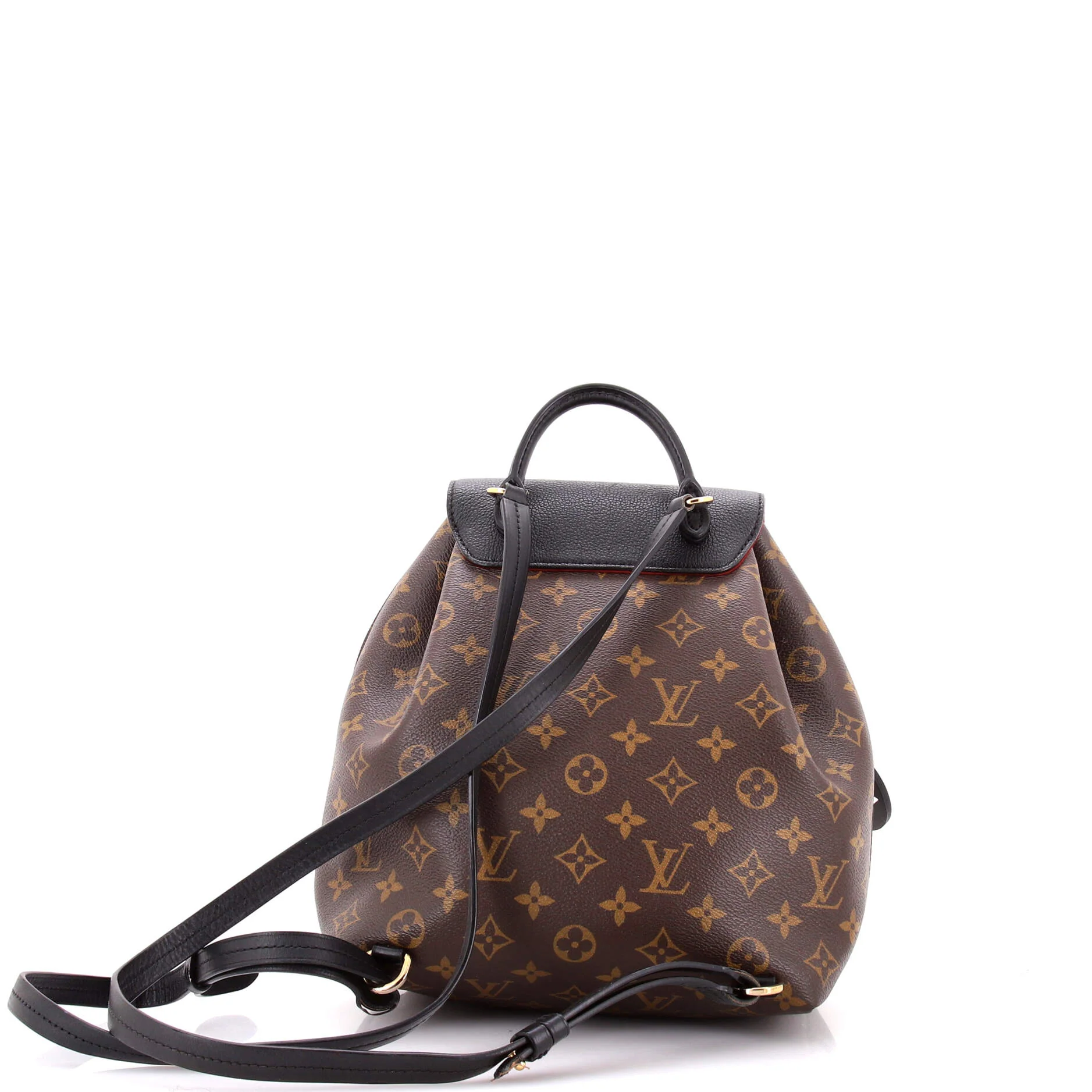 Montsouris NM Backpack Monogram Canvas with Leather PM - Image 3
