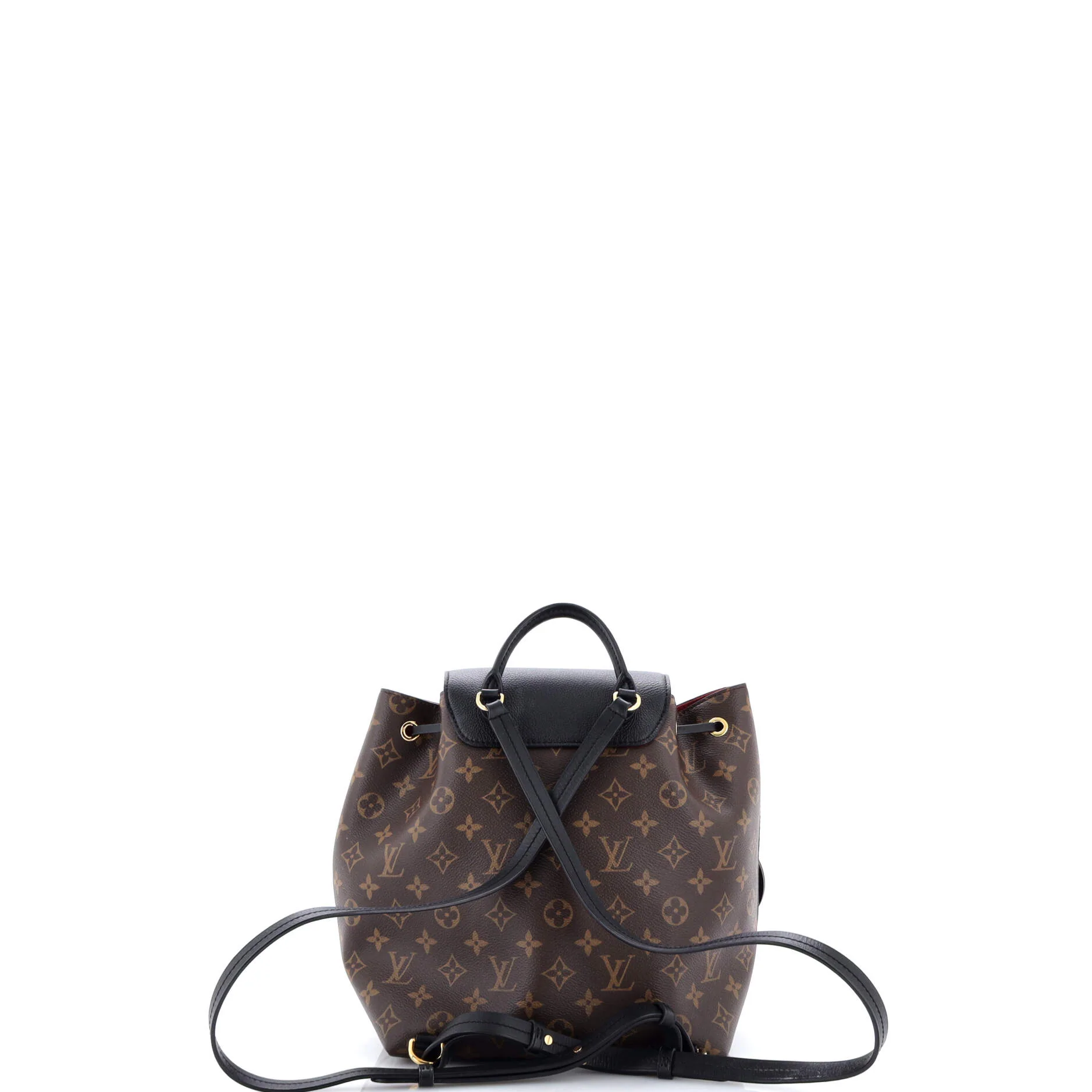 Montsouris NM Backpack Monogram Canvas with Leather PM - Image 3
