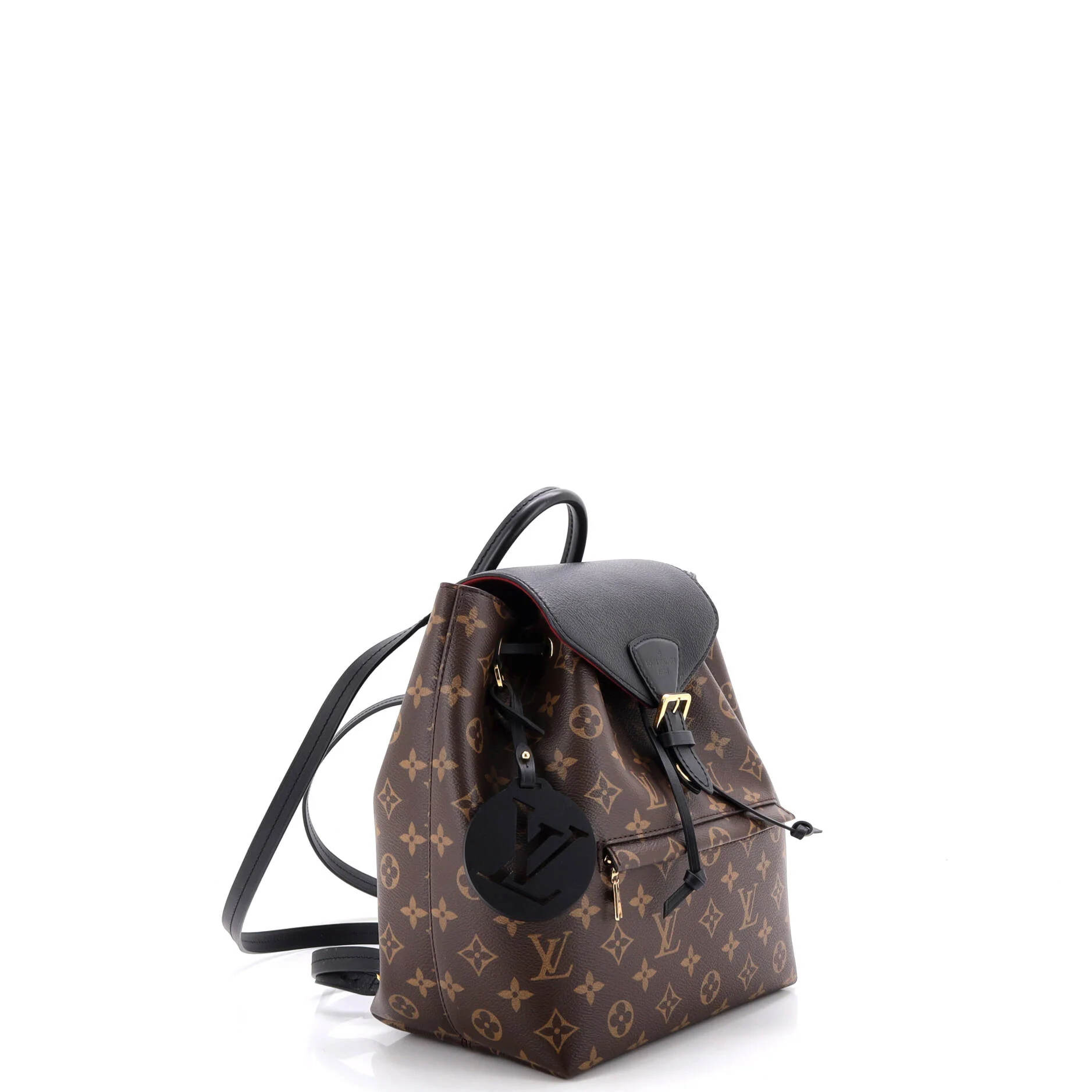 Montsouris NM Backpack Monogram Canvas with Leather PM - Image 2