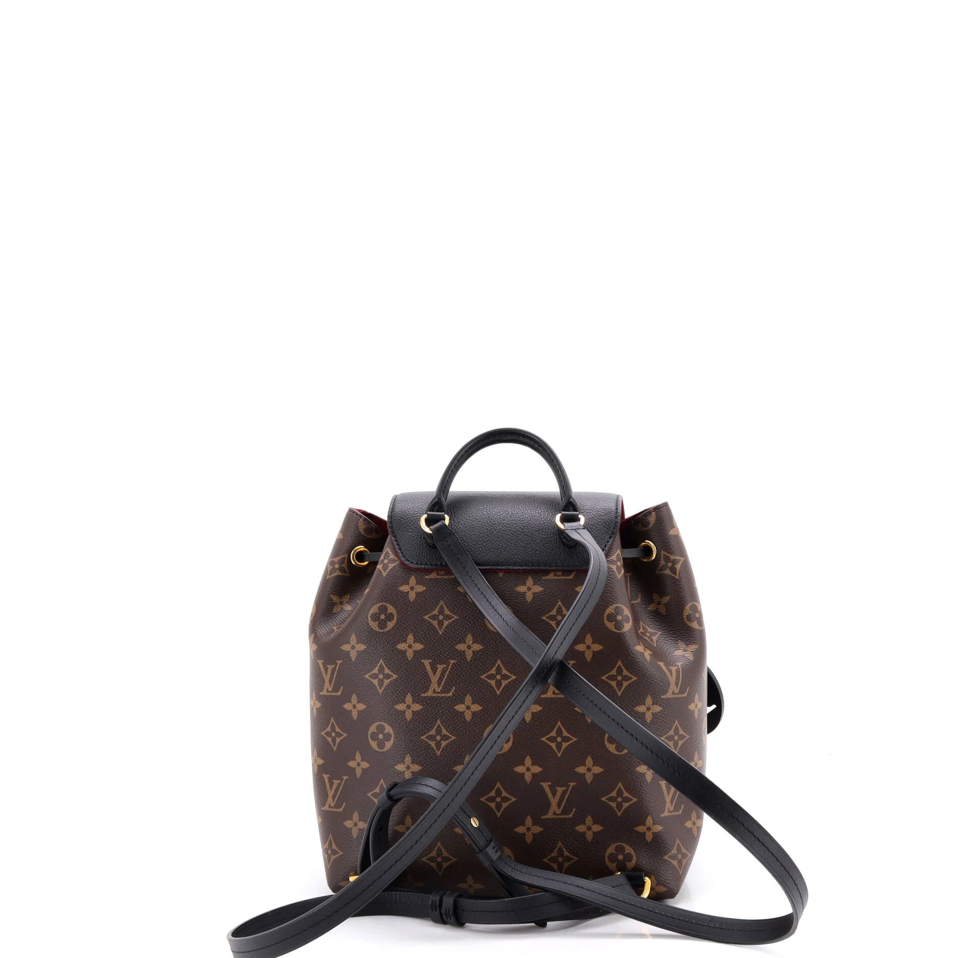 Montsouris NM Backpack Monogram Canvas with Leather PM - Image 3