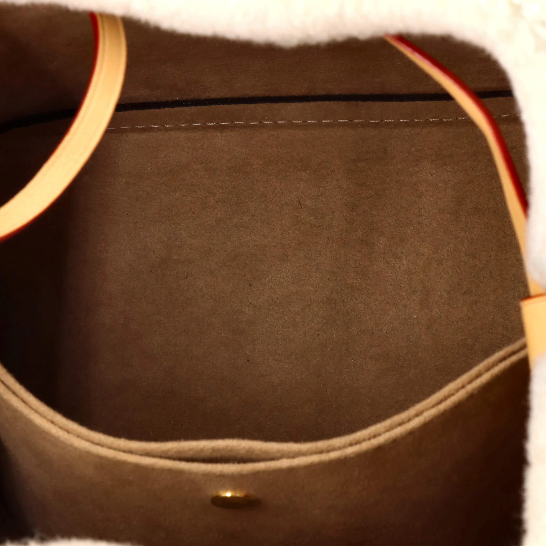 NeoNoe Handbag Monogram Canvas with Shearling BB - Image 5